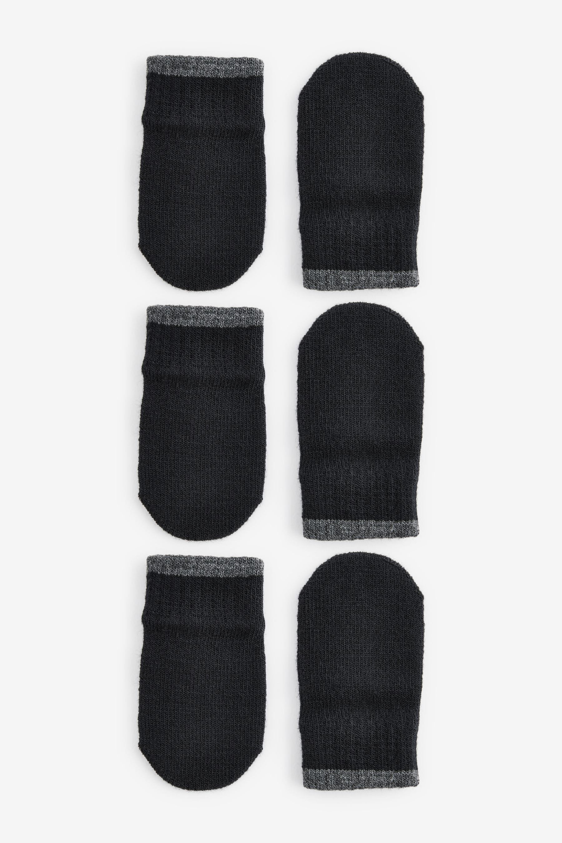 Black 3 Pair Magic Mittens Set (3mths-6yrs)