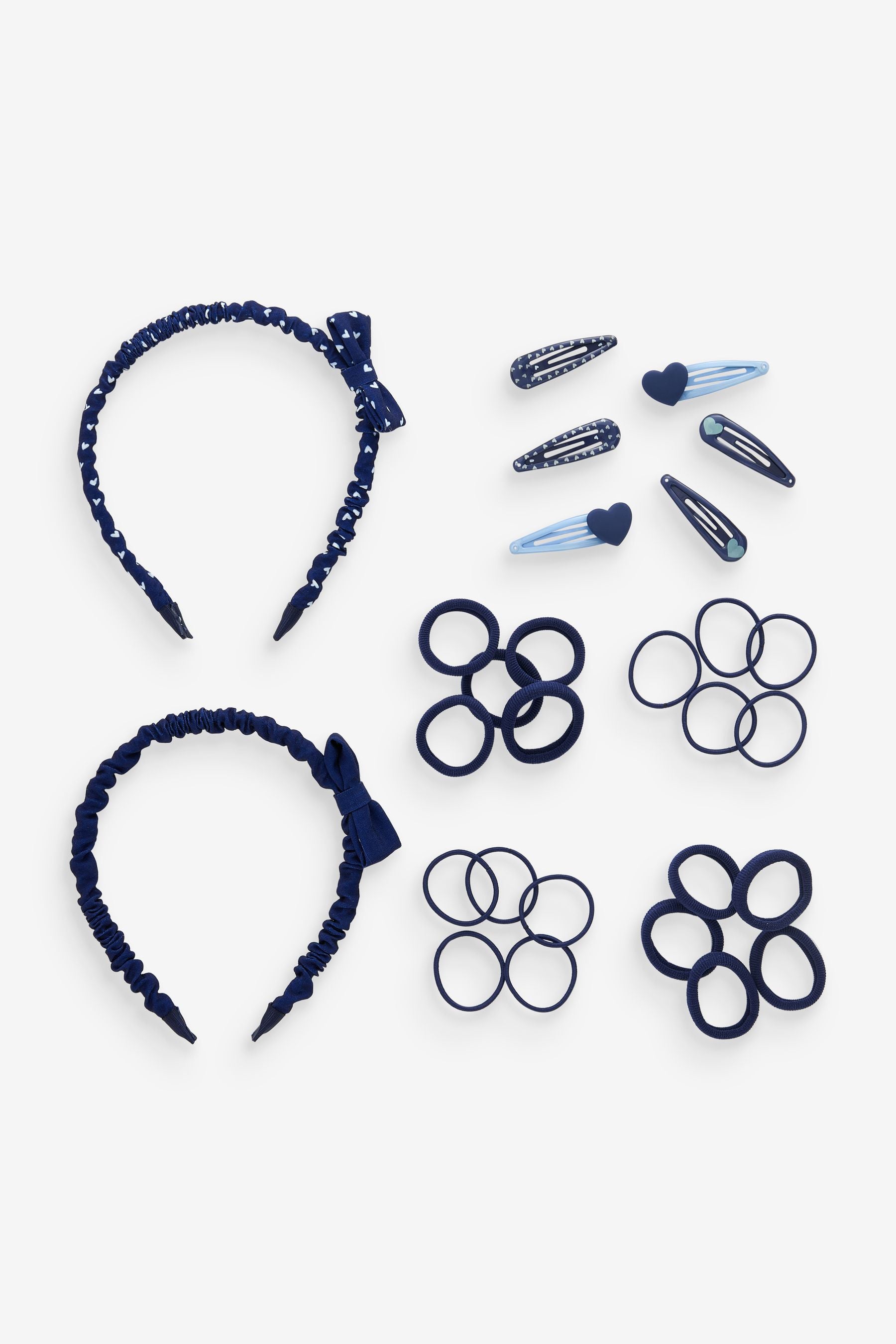 Navy Back to School Hair Set