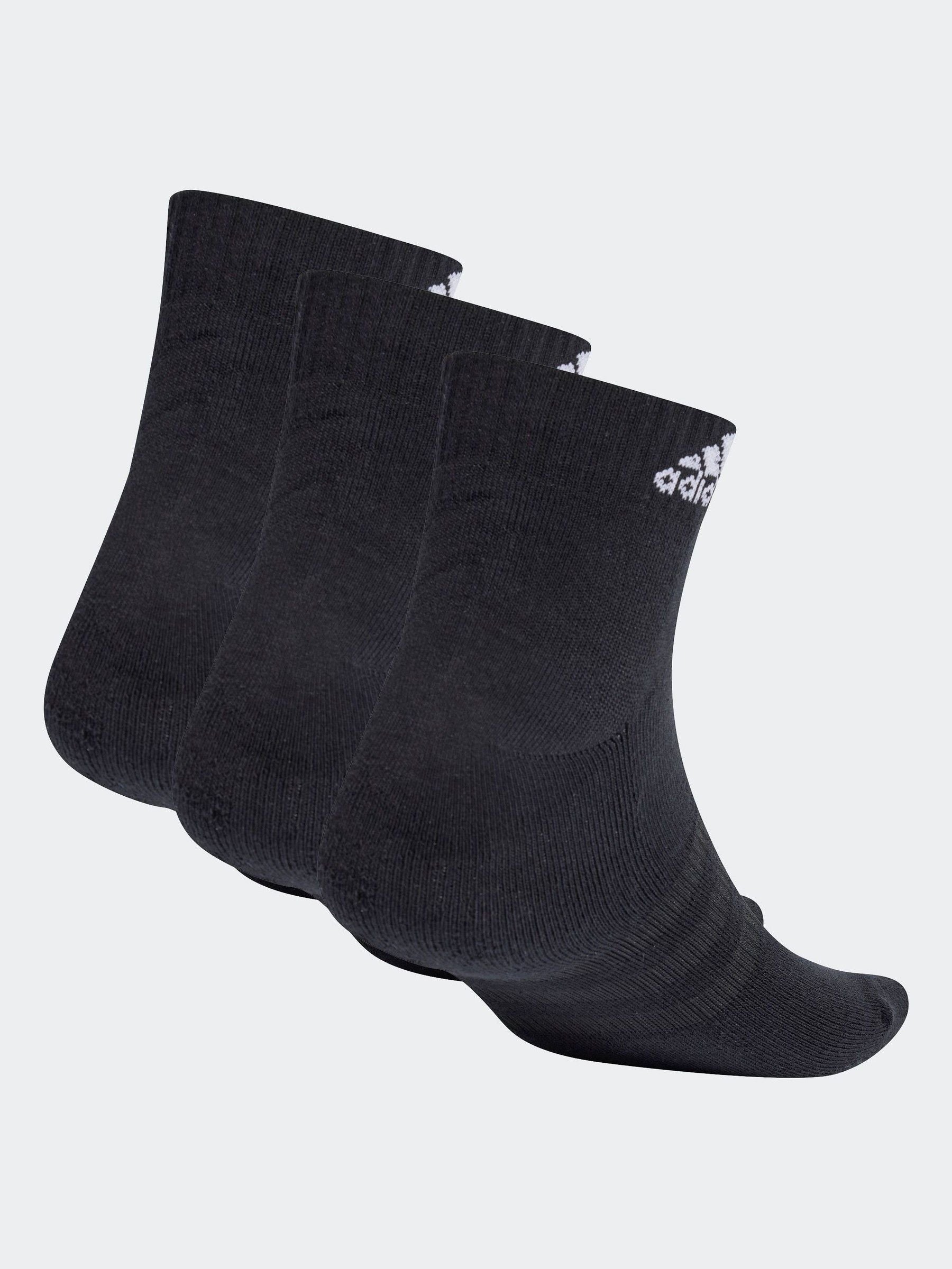 adidas Black/White Cushioned Sportswear Ankle Socks 3 Pack