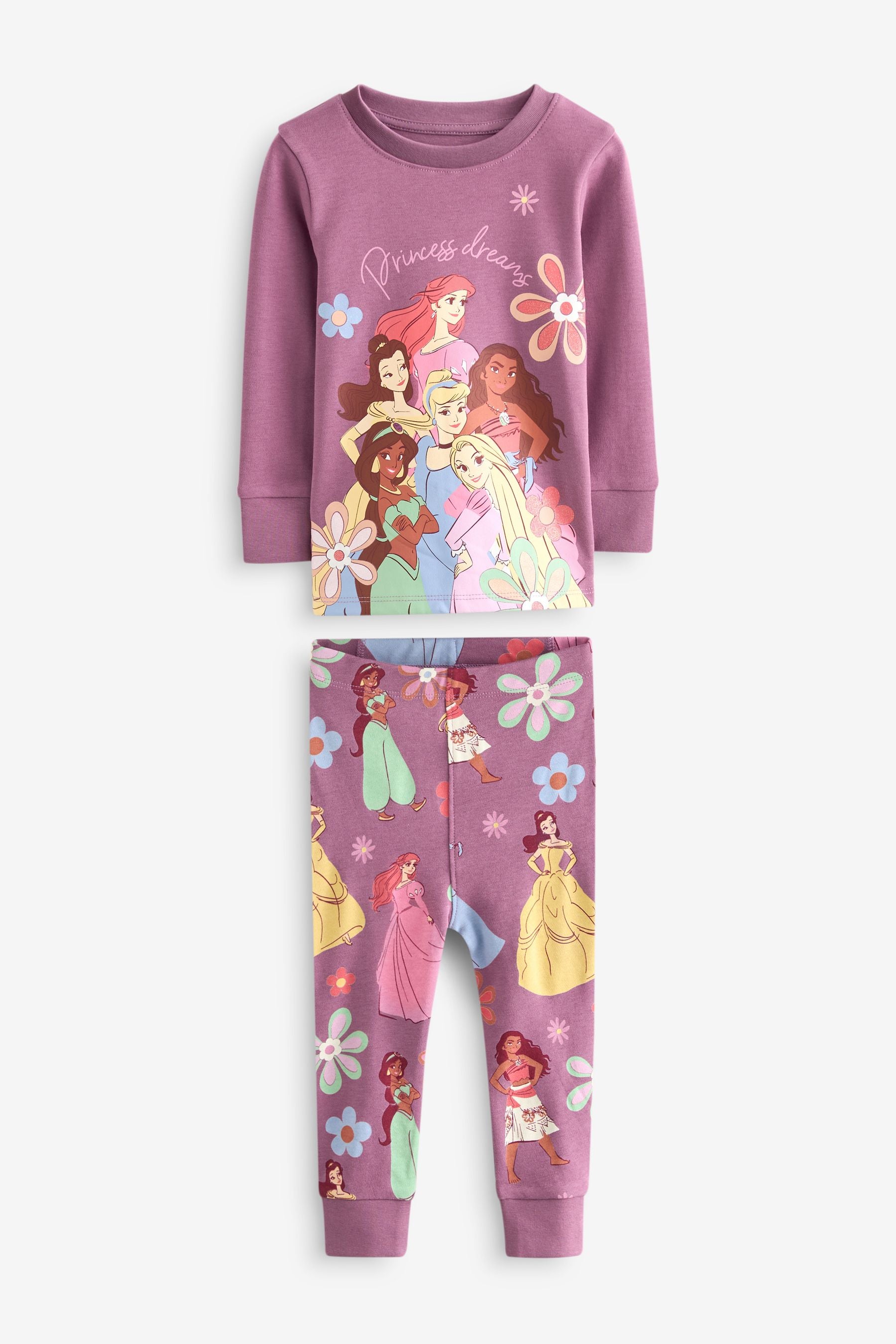 Purple License Disney Princess Snuggle Pyjamas (9mths-10yrs)