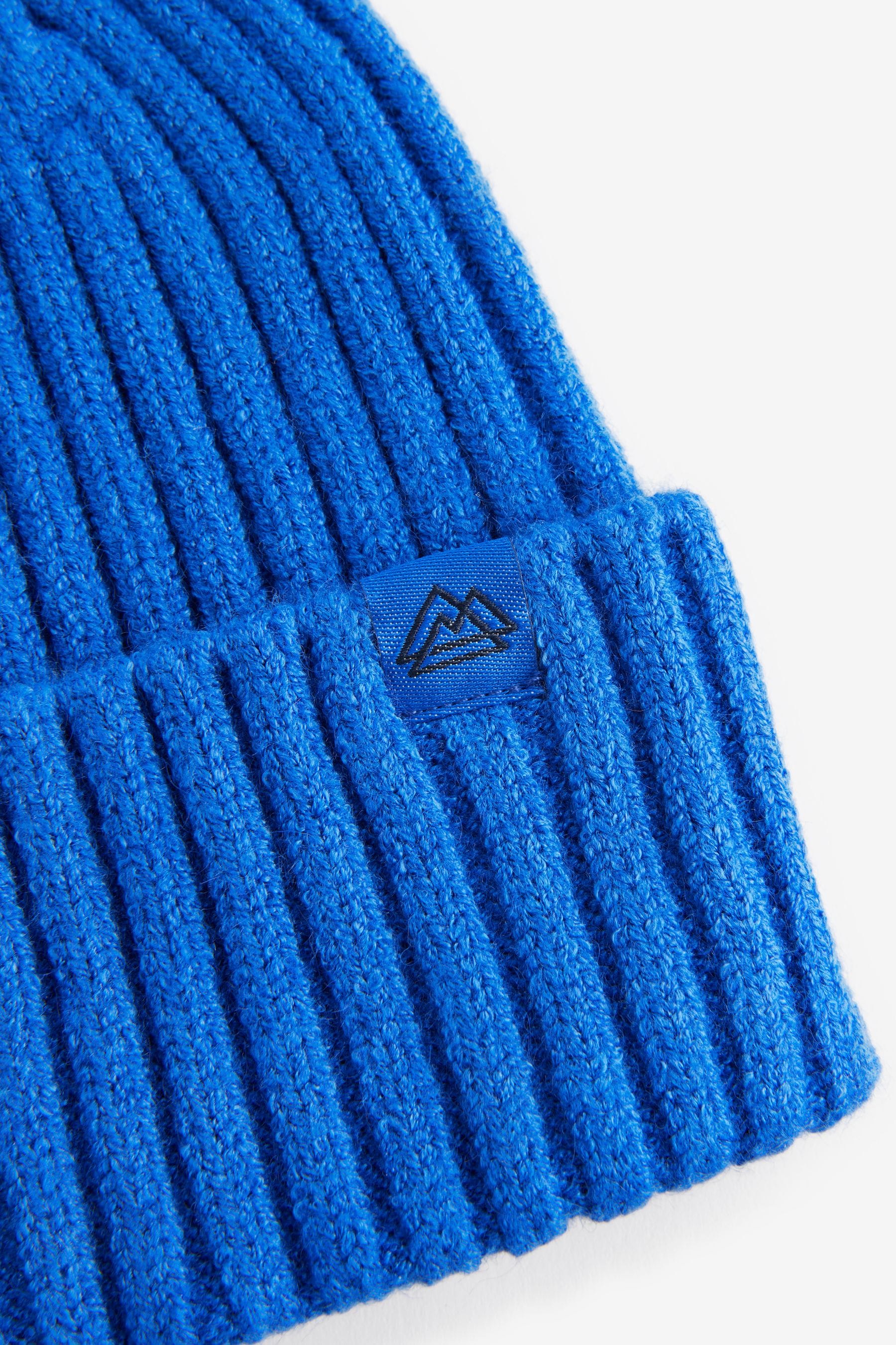 Cobalt Blue Knitted Beanie Hat (1-16yrs)