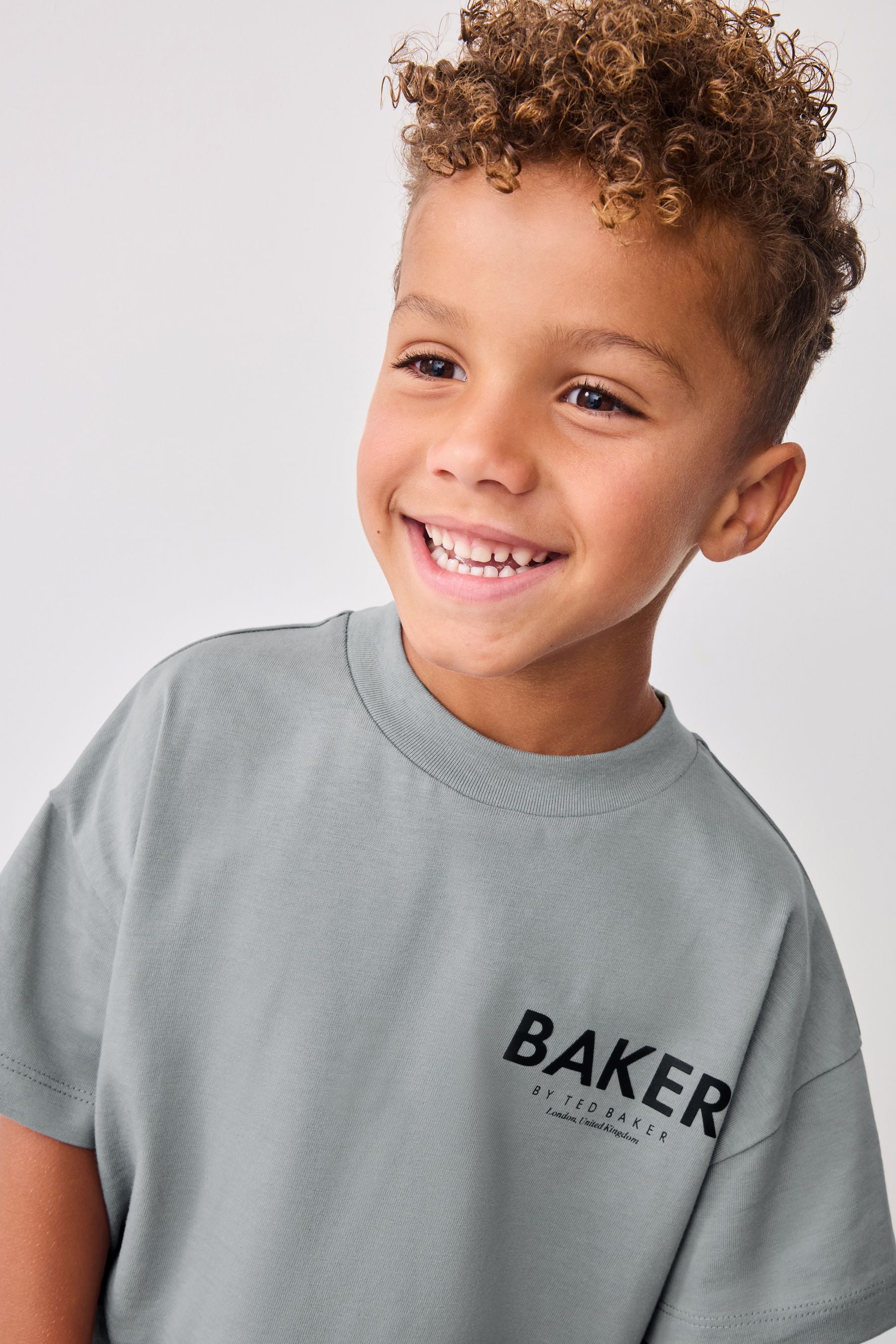 Baker by Ted Baker Oversized 100% Cotton T-Shirt and Sweat Shorts Set