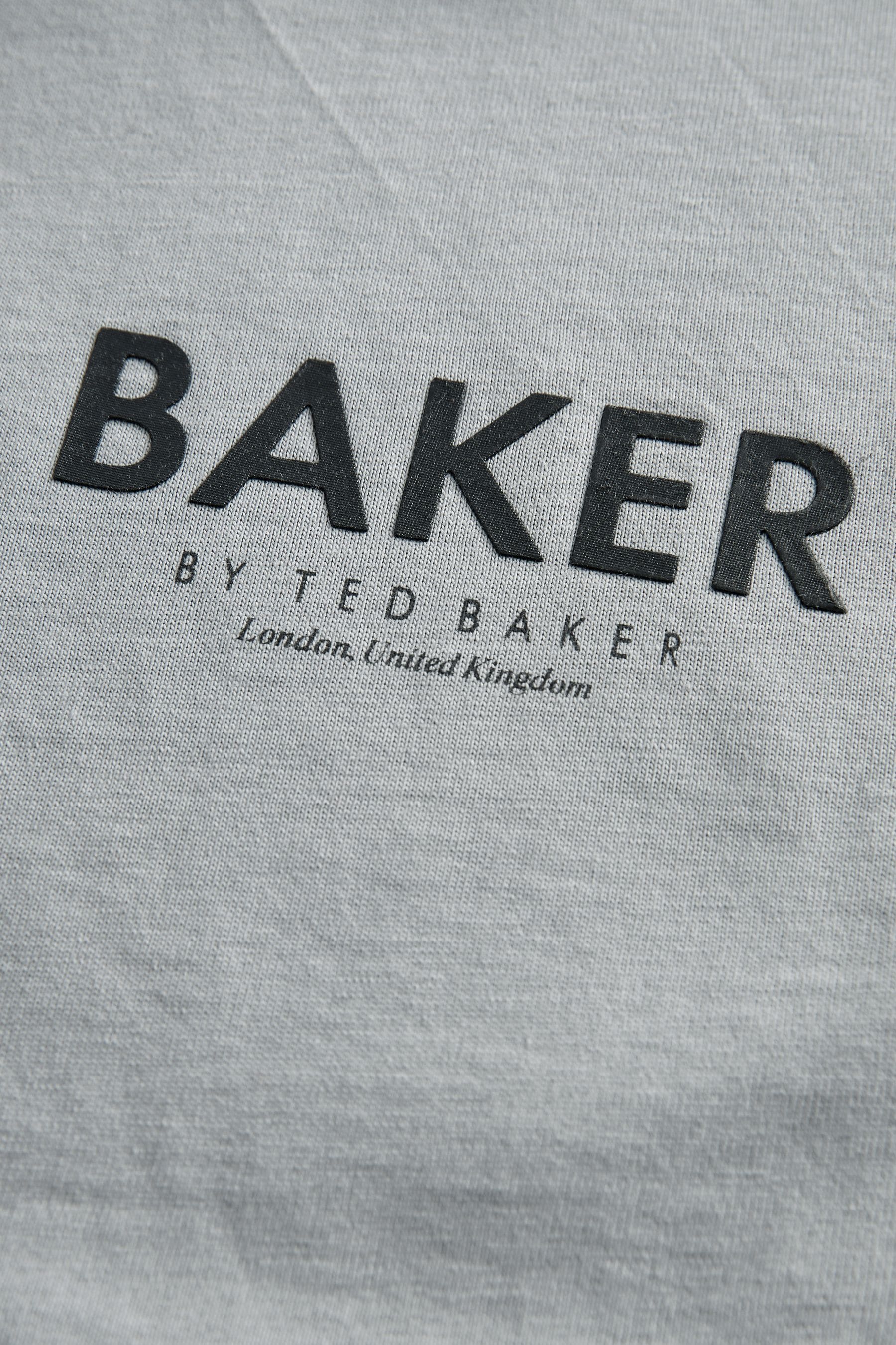 Grey Baker by Ted Baker Oversized T-Shirt and Sweat Shorts Set