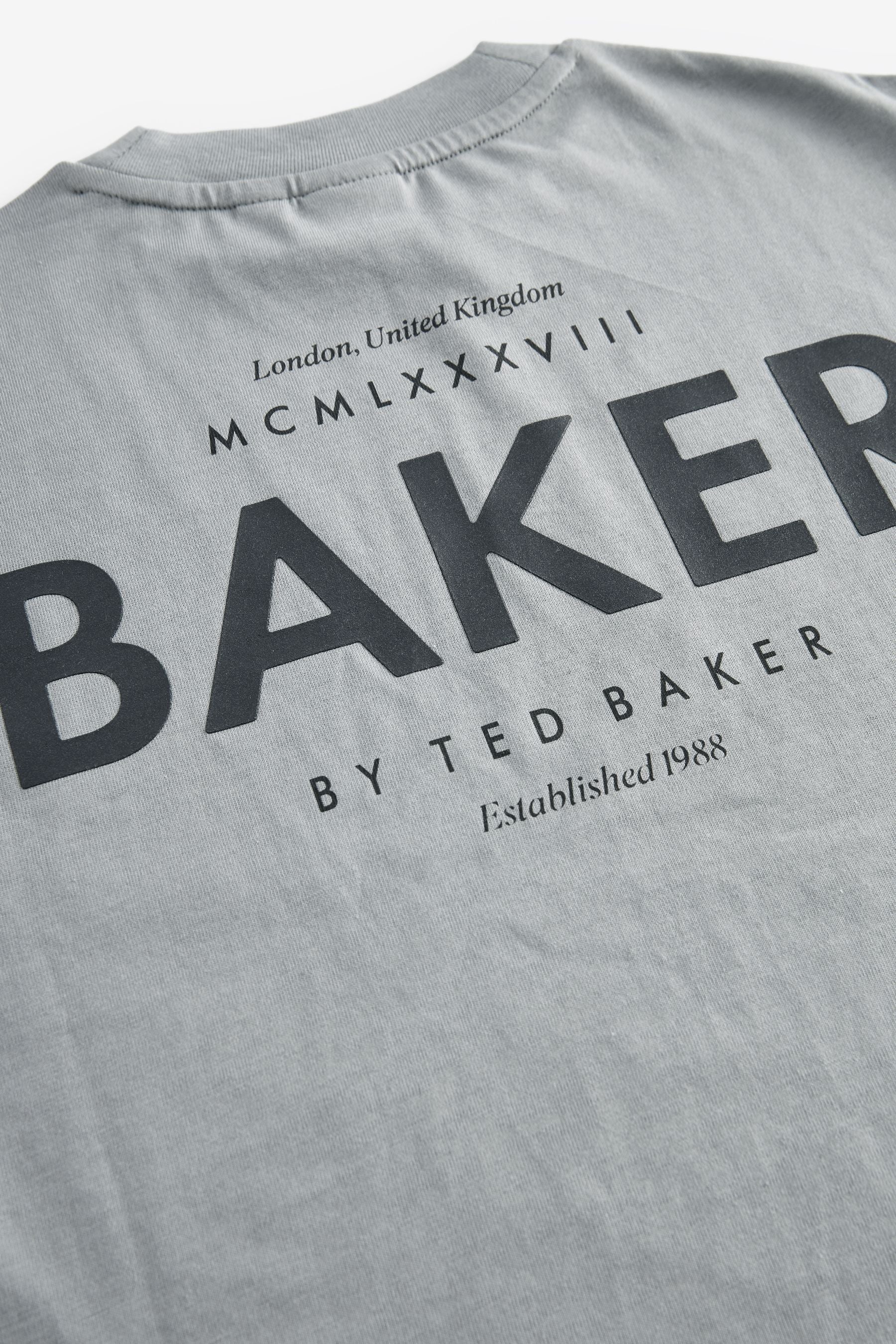 Baker by Ted Baker Oversized 100% Cotton T-Shirt and Sweat Shorts Set