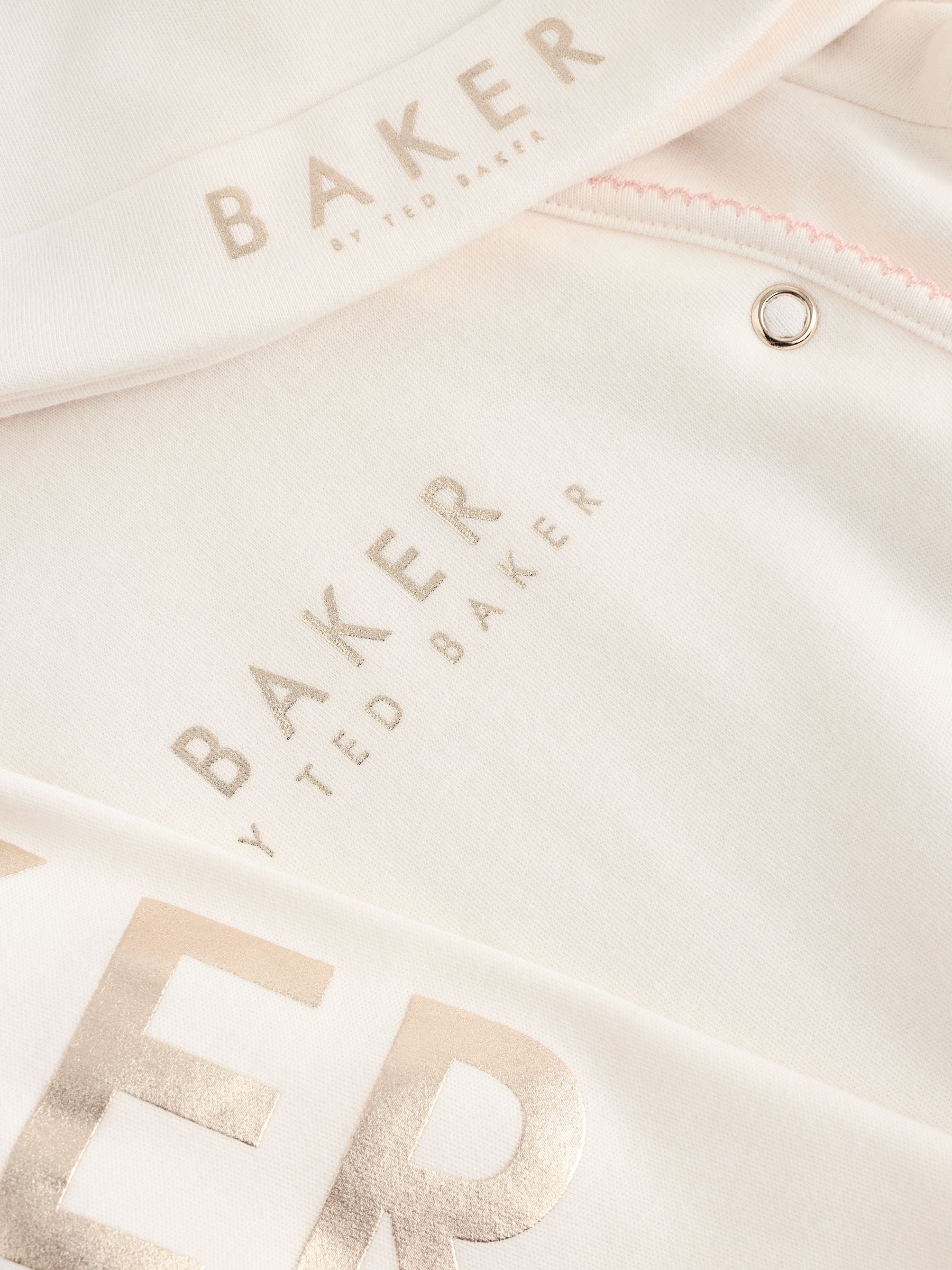 Baker by Ted Baker Stone Varsity 100% Cotton Sleepsuit