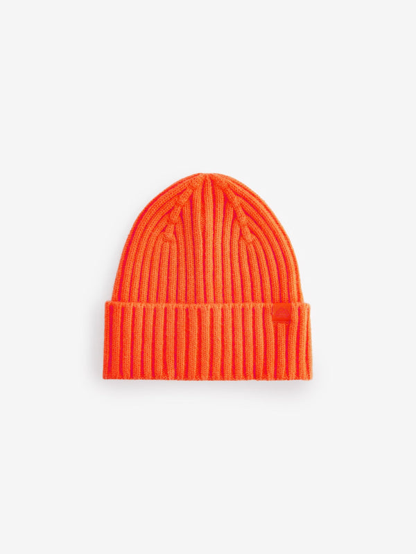 Orange Knitted Beanie Hat (1-16yrs)