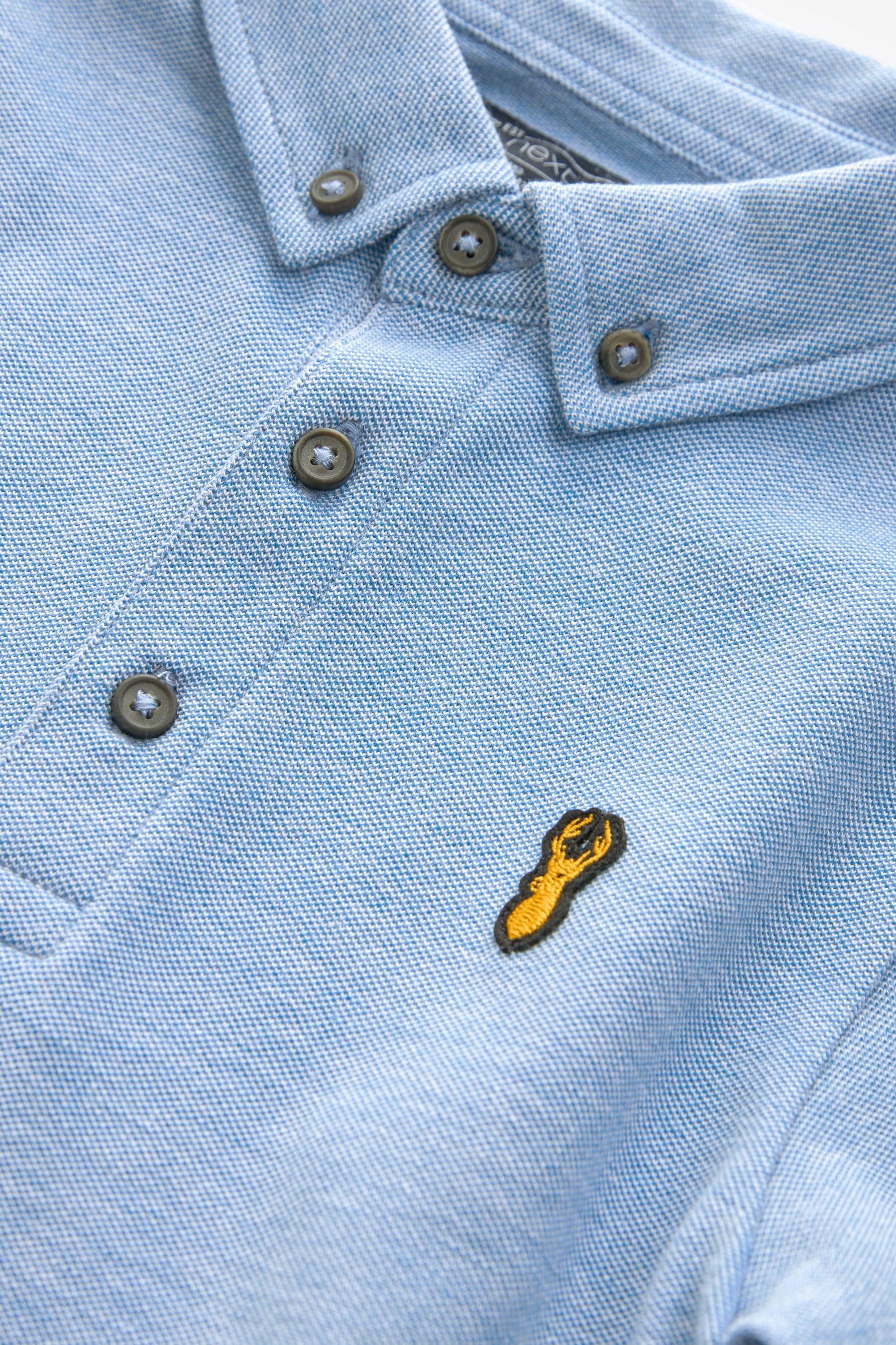 Blue Marl Short Sleeve Polo Shirt (3-16yrs)