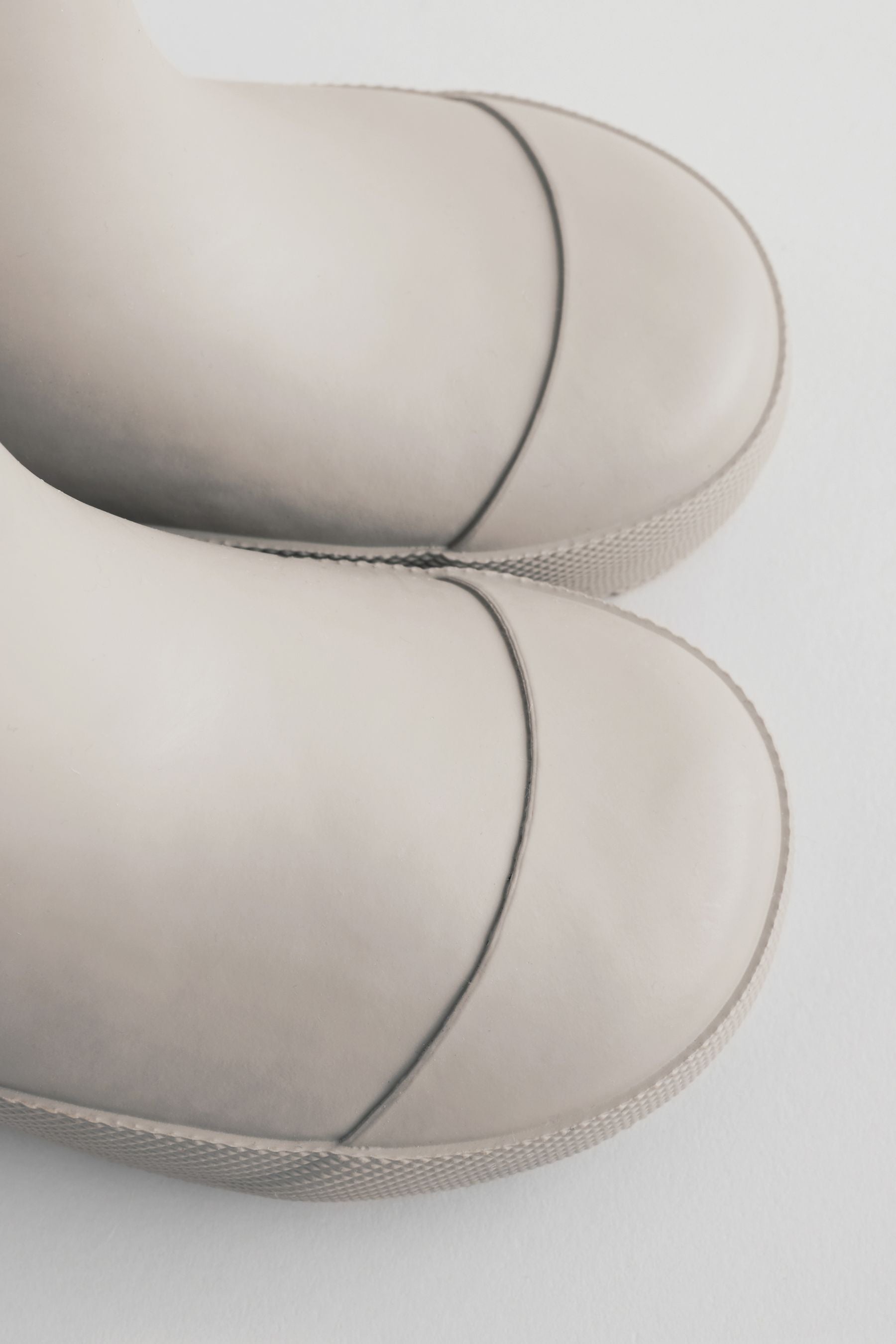 Neutral Plain Warm Lined Ankle Wellies