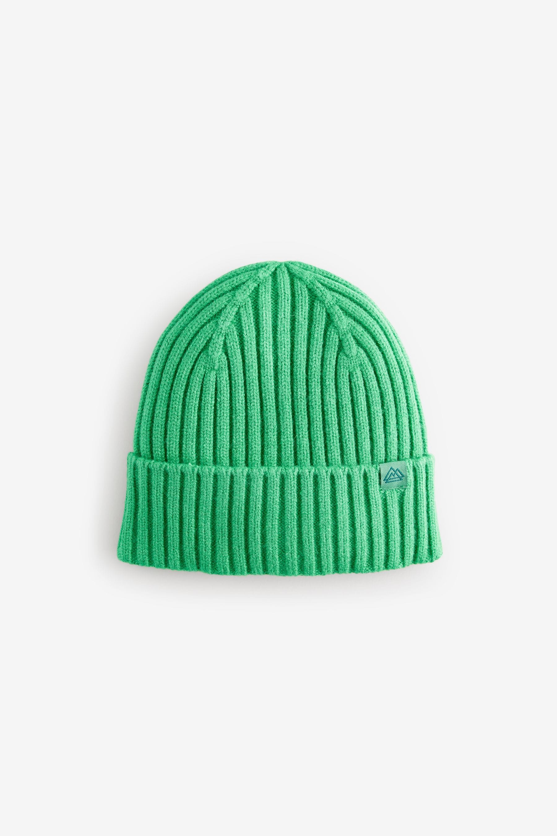 Bright Green Knitted Beanie Hat (1-16yrs)