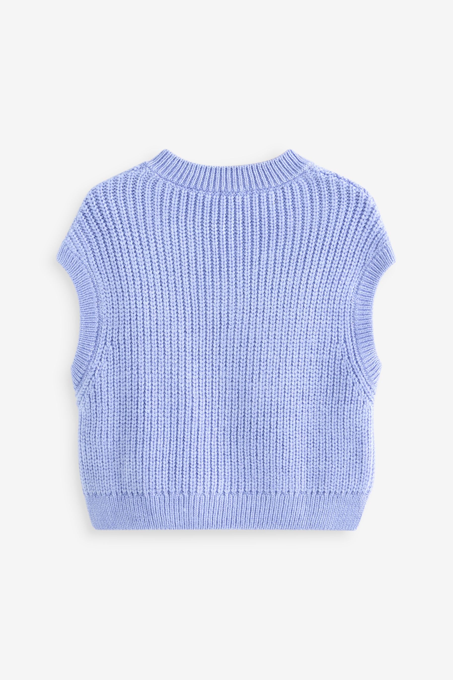 Lilac Purple Knitted Tank (3-16yrs)