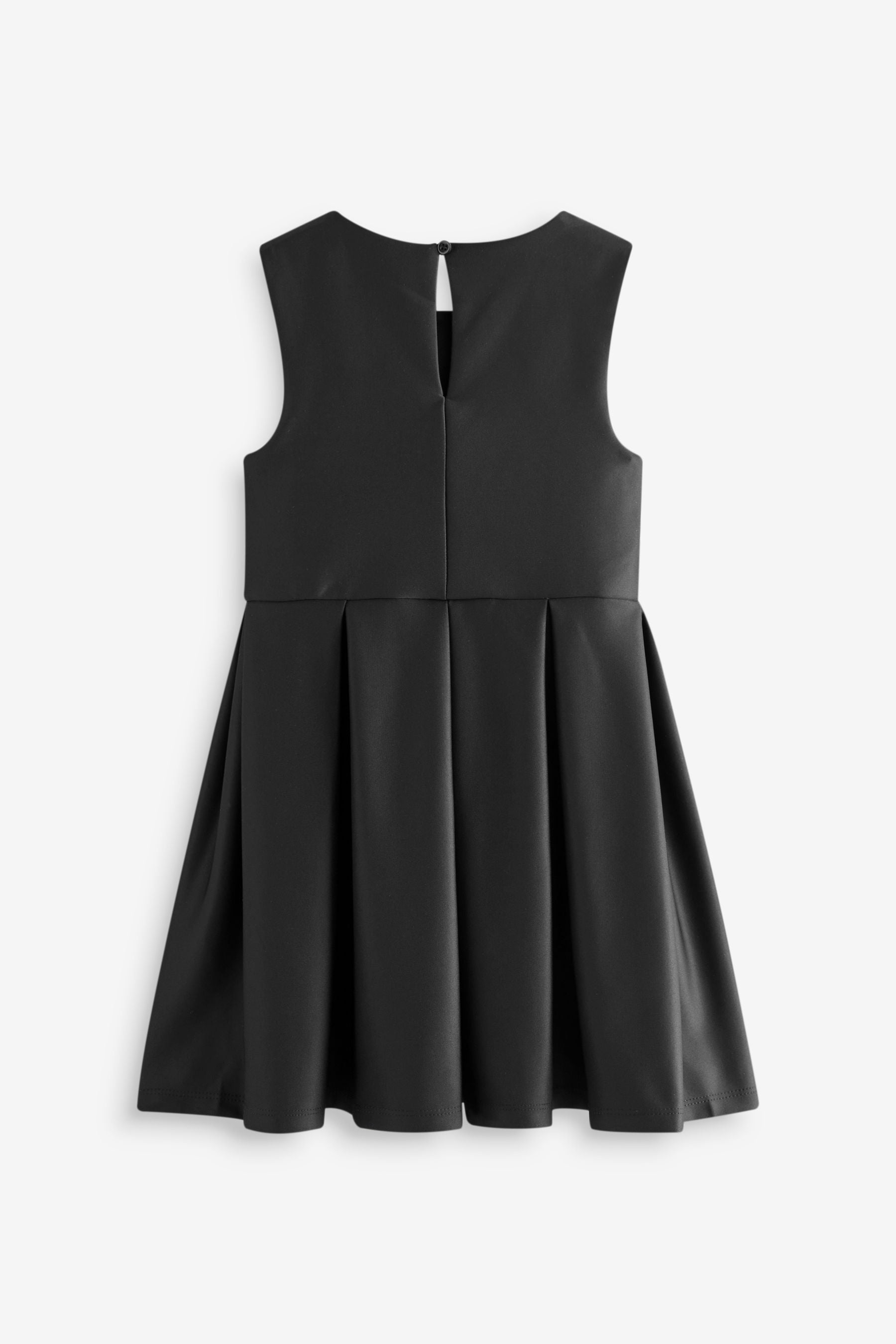 Black Bow Detail Scuba Occasion Dress (1.5-16yrs)