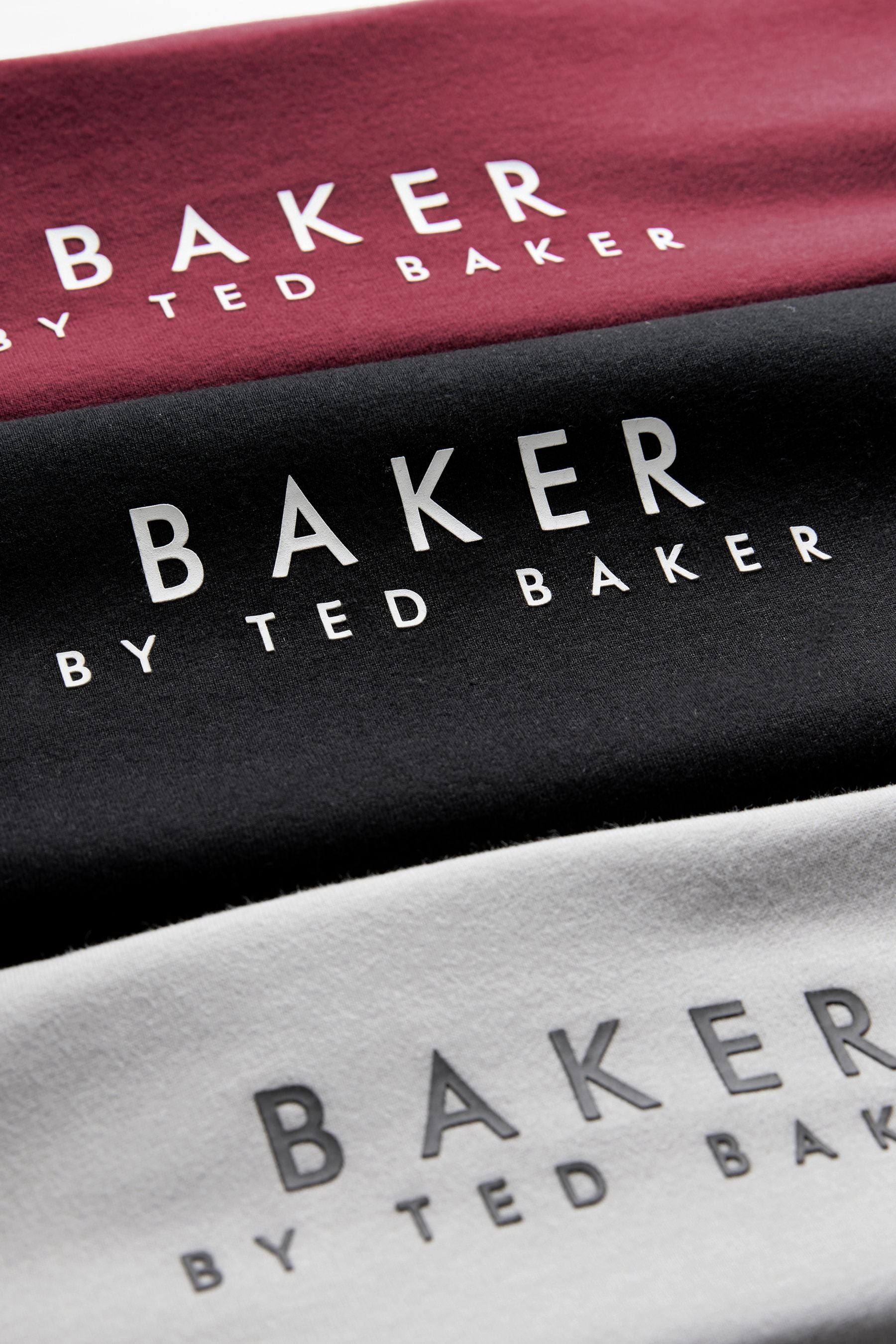 Baker by Ted Baker Long Sleeve Multi T-Shirts 3 Pack