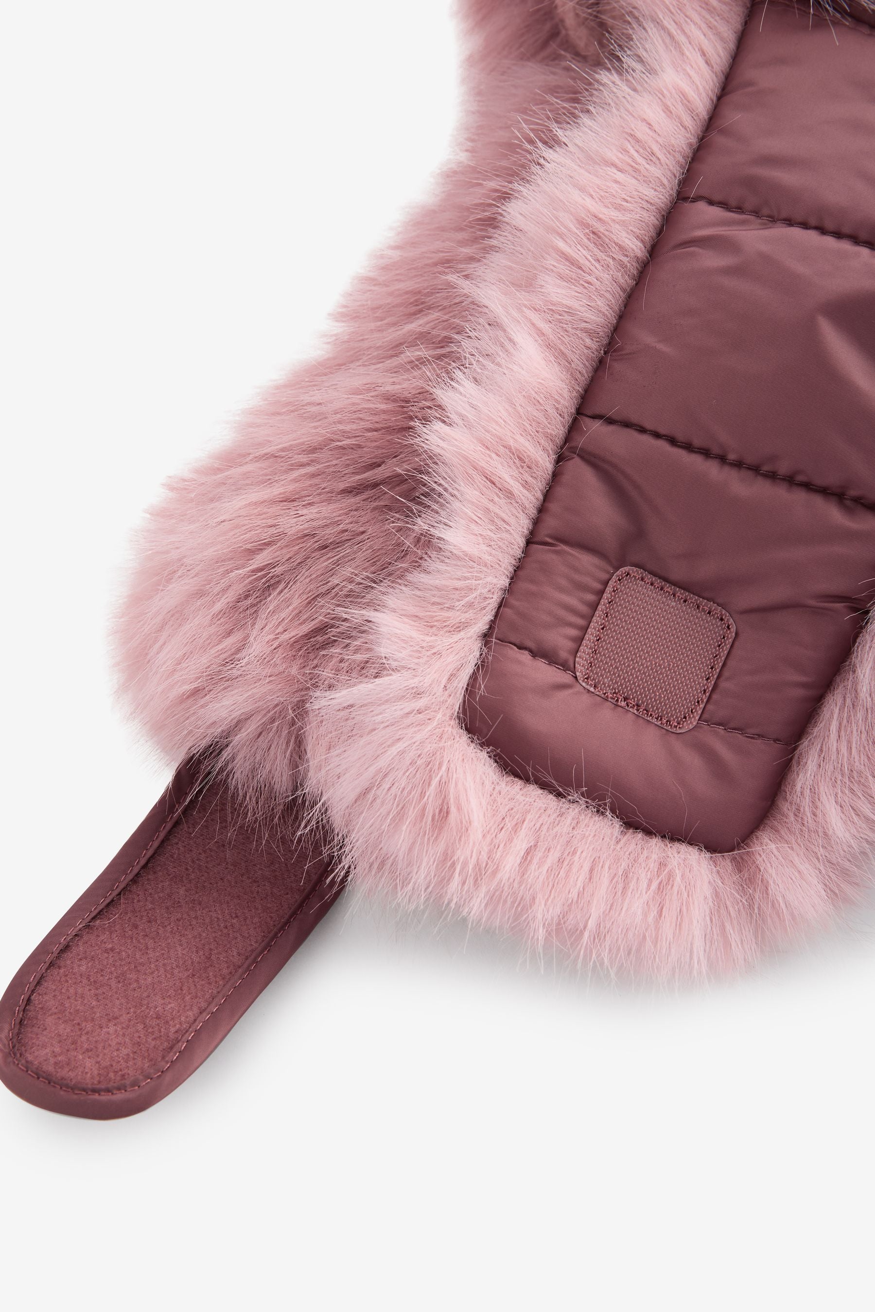 Pink Quilted Trapper Hat (3-13yrs)