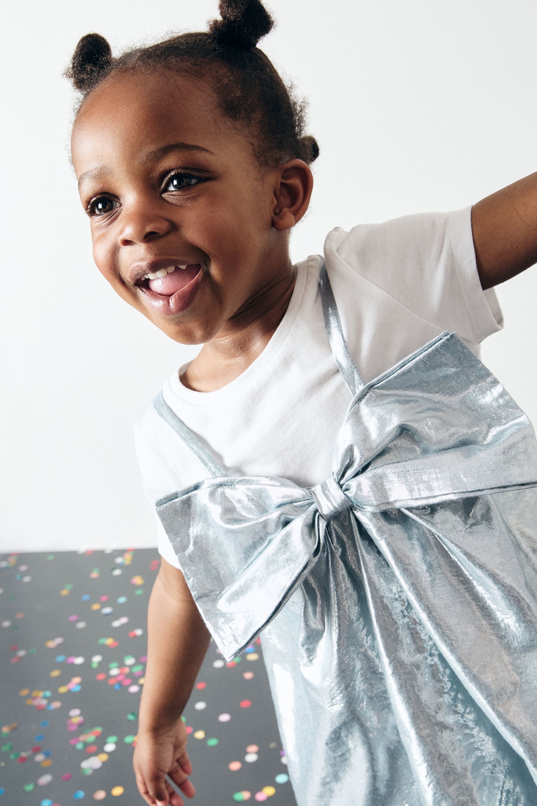 Blue Party Bow Dress And T-Shirt Set (3mths-8yrs)