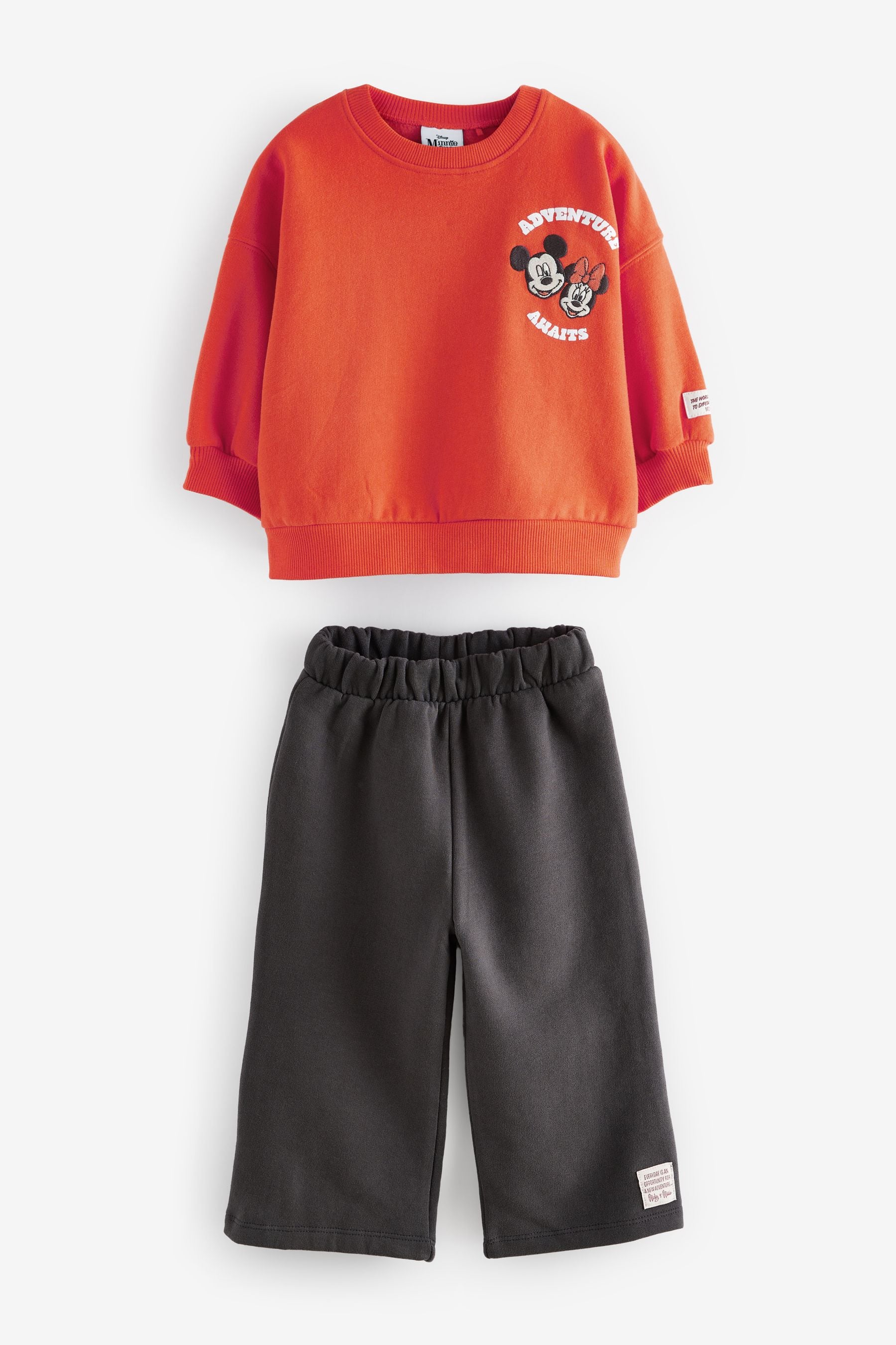 Orange Disney Sweatshirt and Wide Leg Joggers Set (3mths-7yrs)