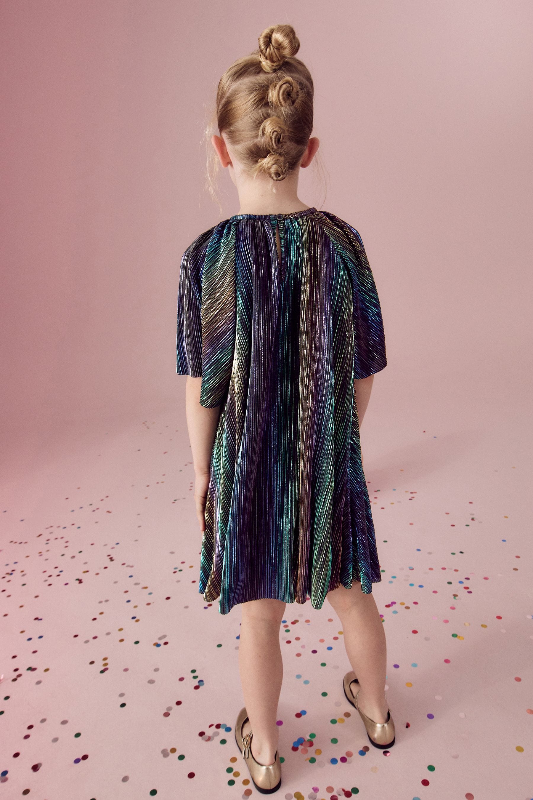 Rainbow Shimmer Party Dress (3-14yrs)