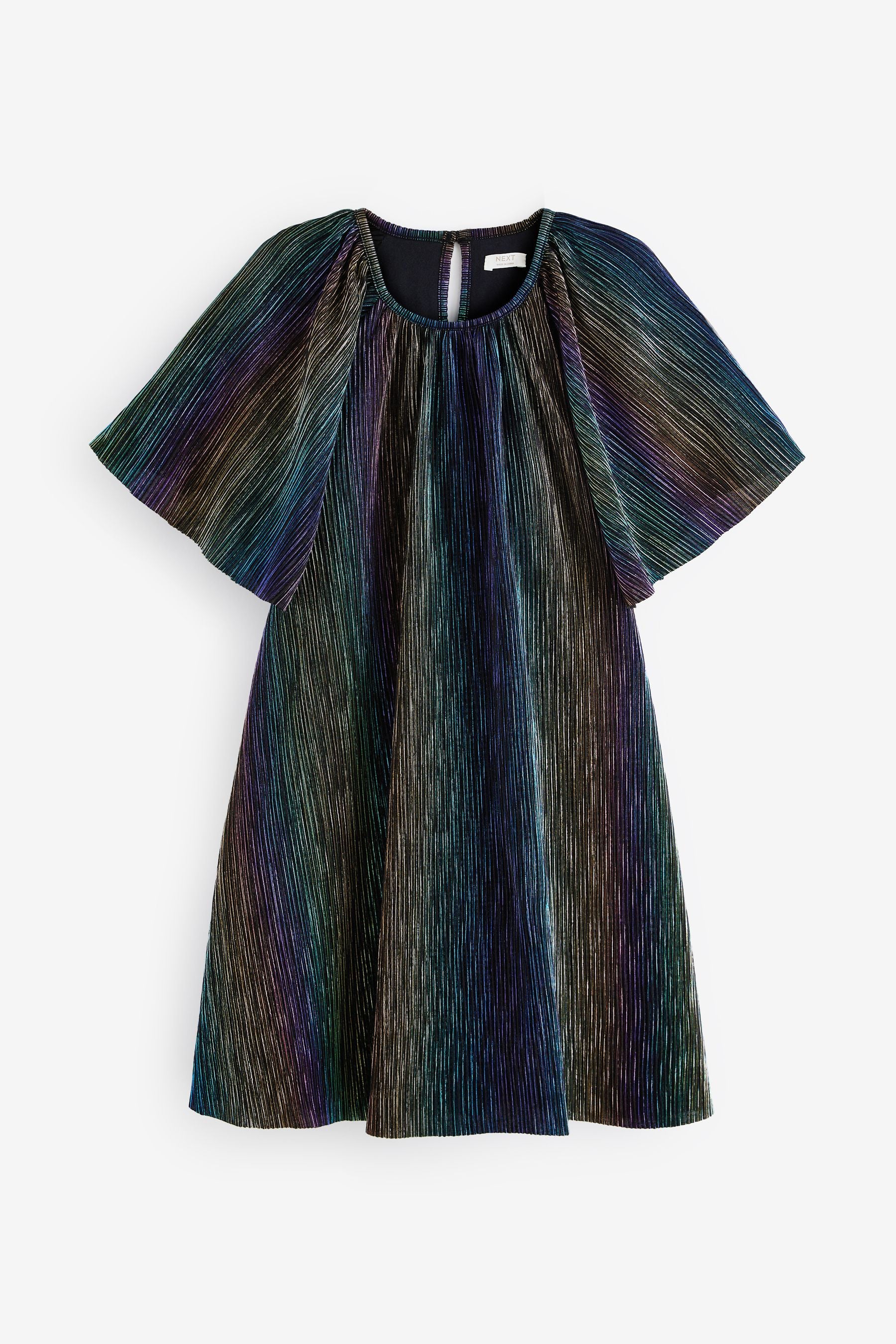 Rainbow Shimmer Angel Sleeve Dress (3-14yrs)