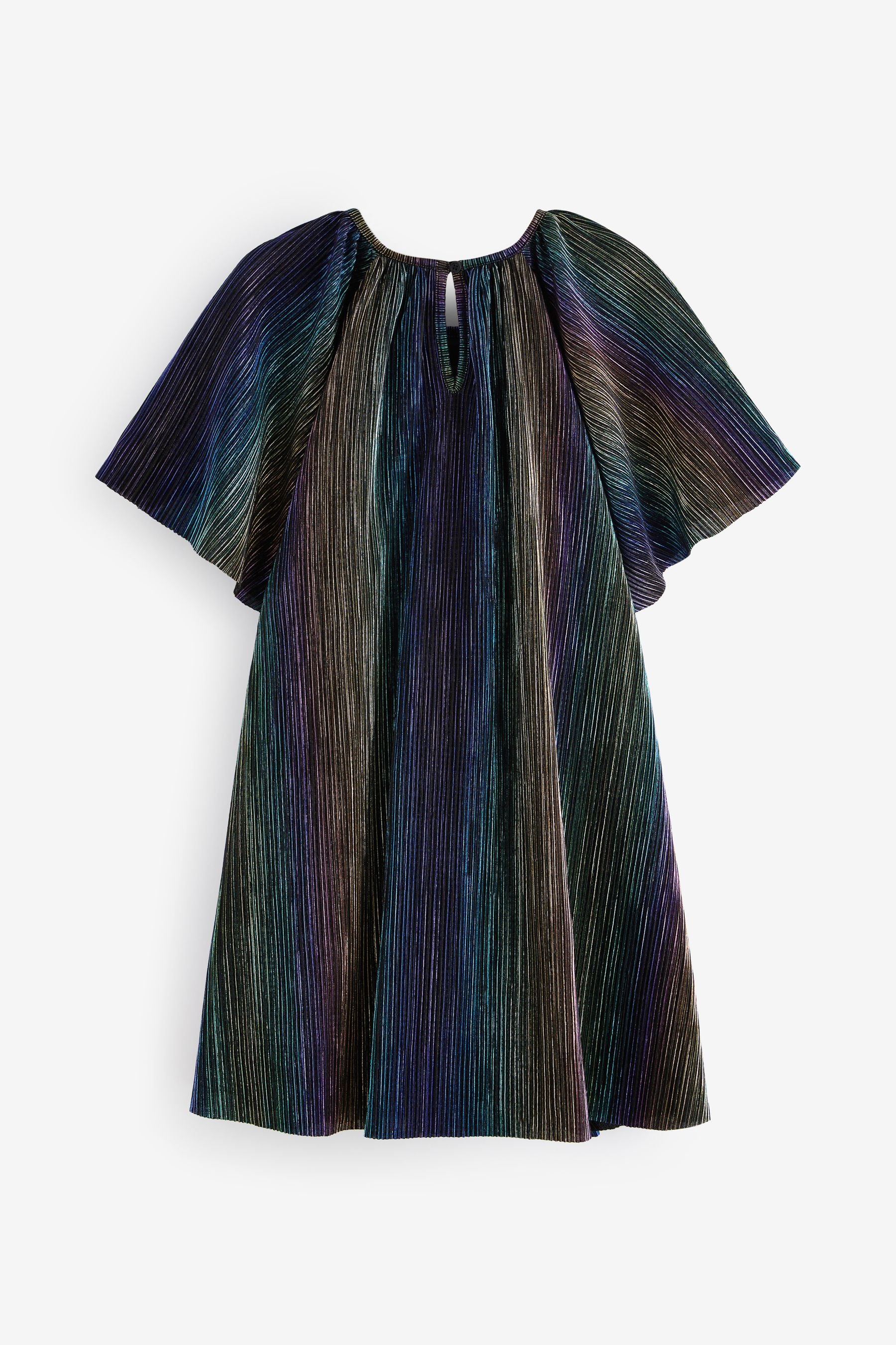 Rainbow Shimmer Angel Sleeve Dress (3-14yrs)