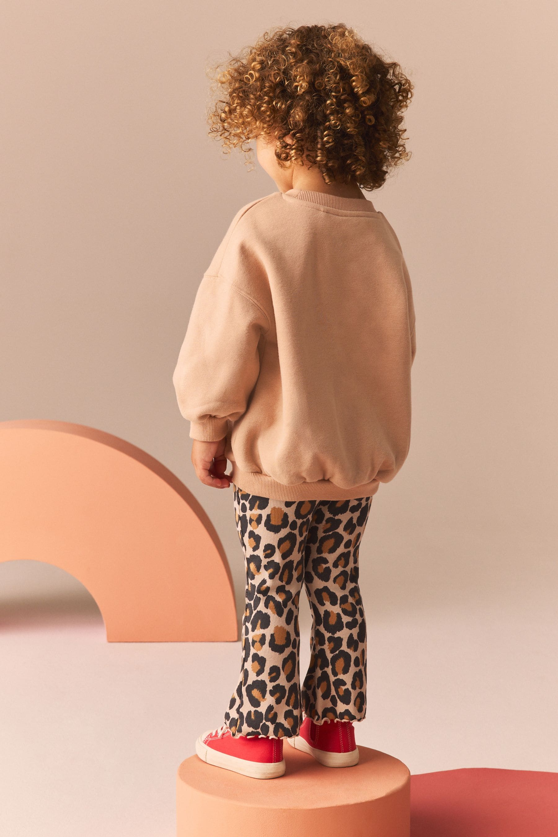 Brown Sweatshirt and Flare Leggings Set (3mths-7yrs)