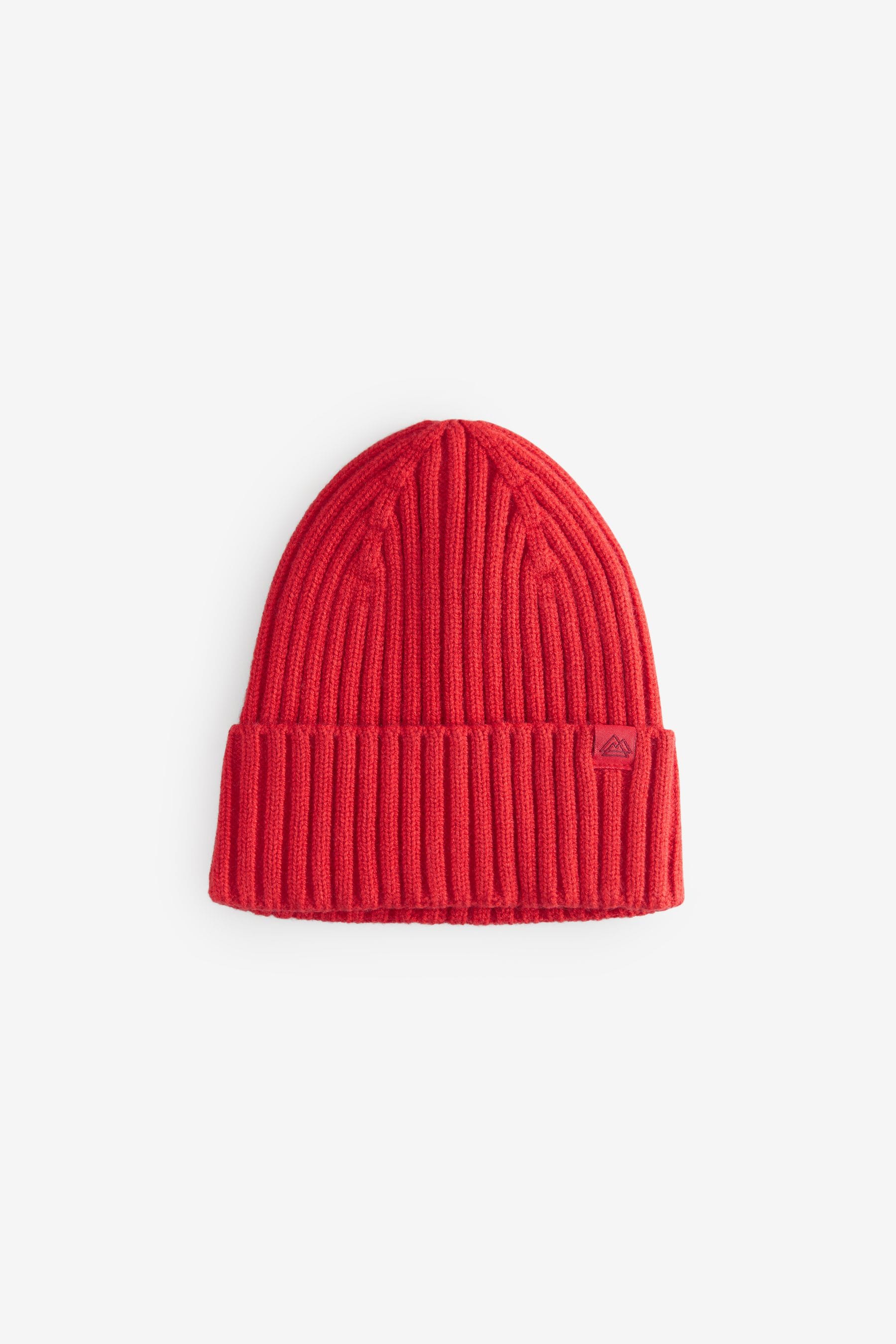 Red Knitted Beanie Hat (1-16yrs)