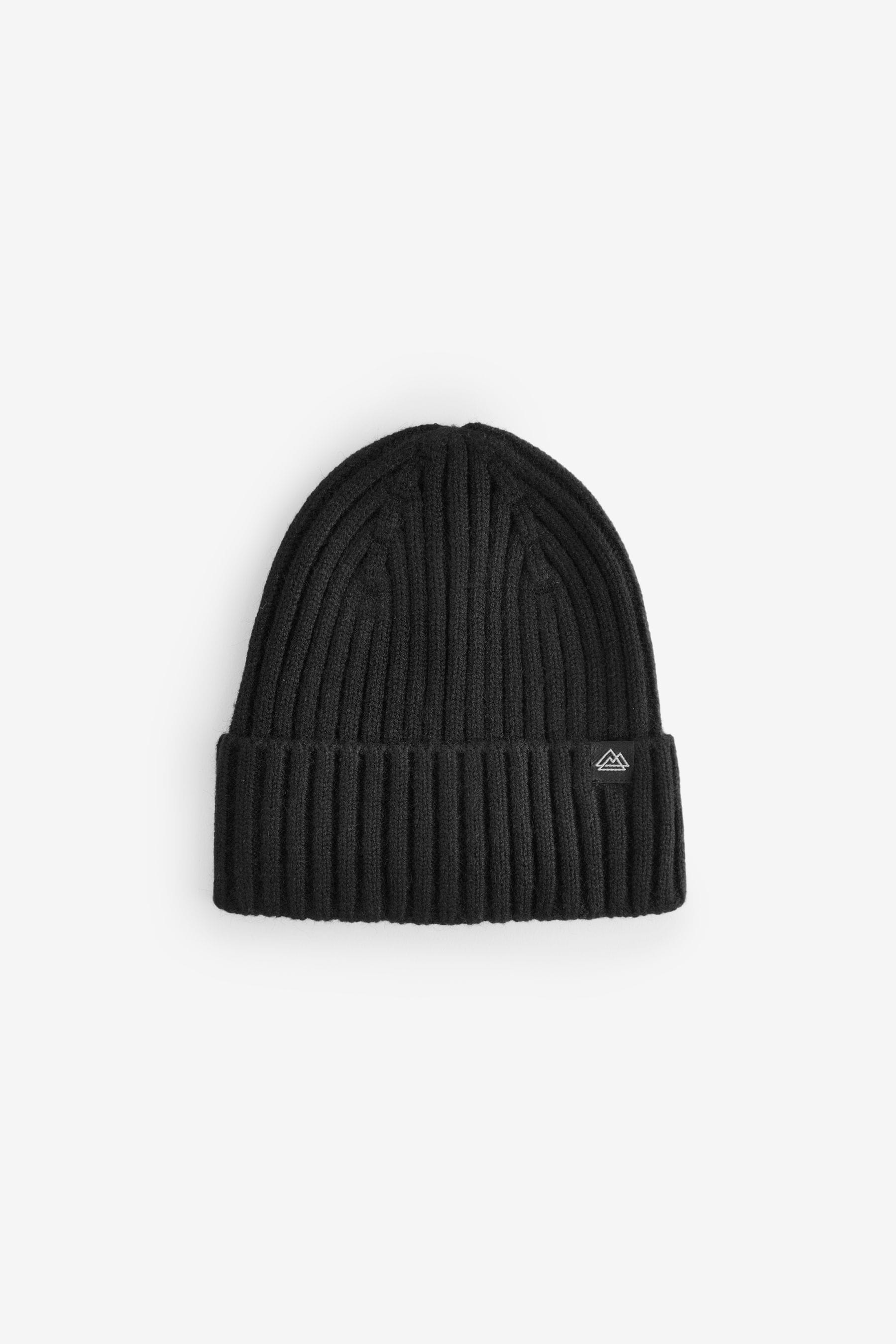 Black/Navy/Grey Knitted Beanies 3 Pack (1-16yrs)