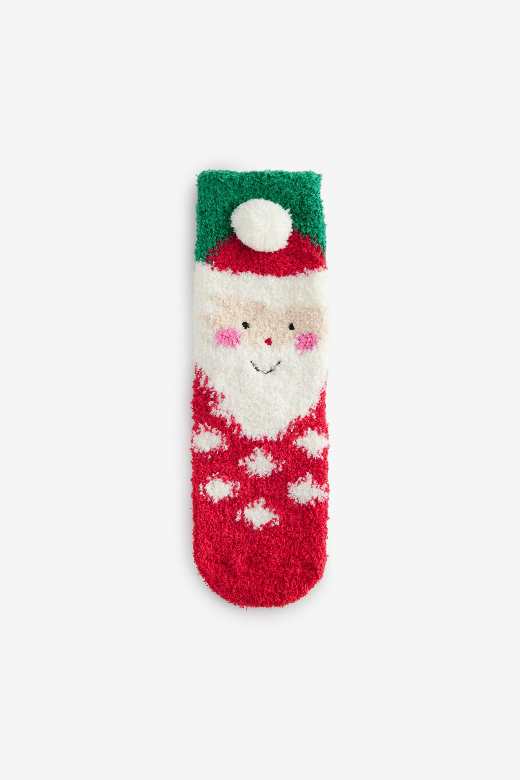 Red Santa Christmas Cosy Ankle Socks