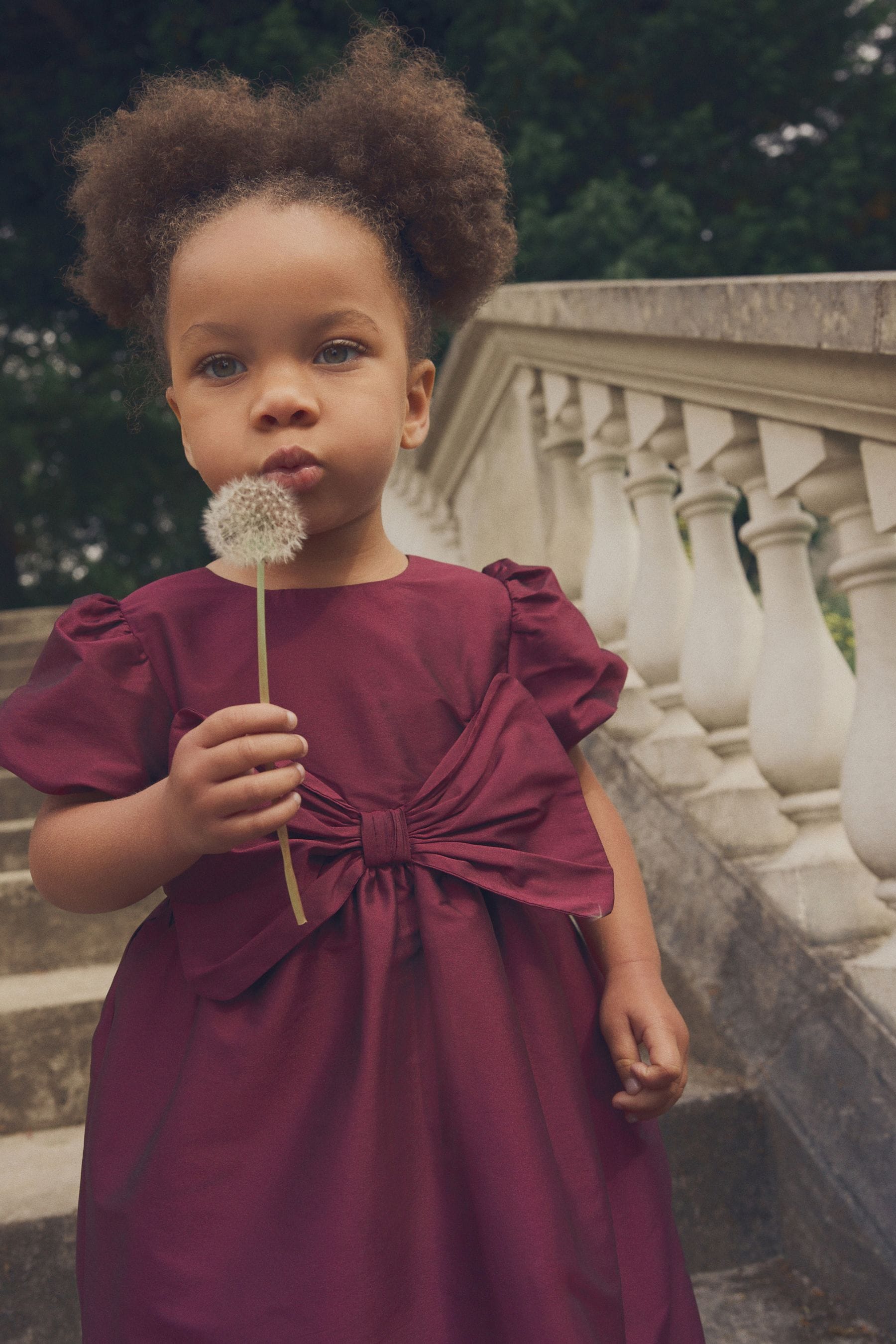 Raspberry Pink Taffeta Bow Party Dress (3mths-10yrs)