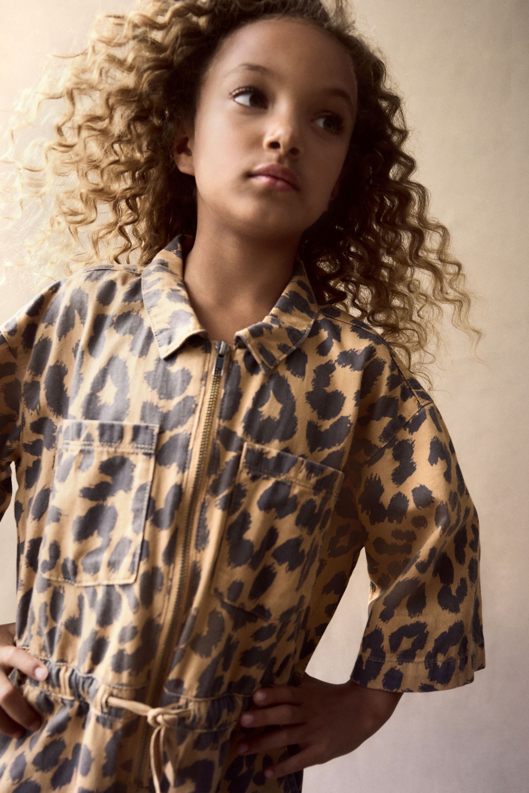 Animal Print Boilersuit (3-16yrs)