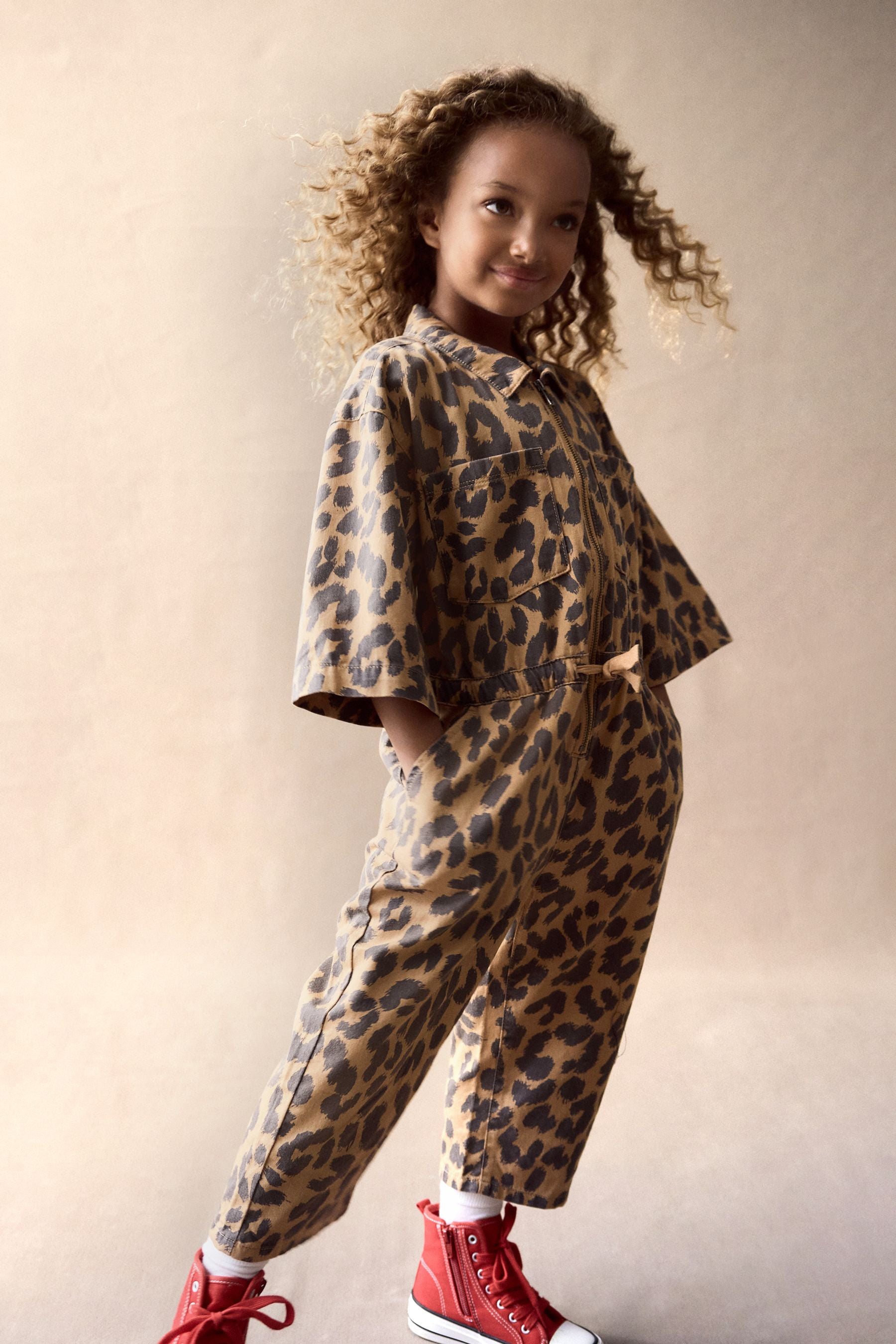 Animal Print Boilersuit (3-16yrs)