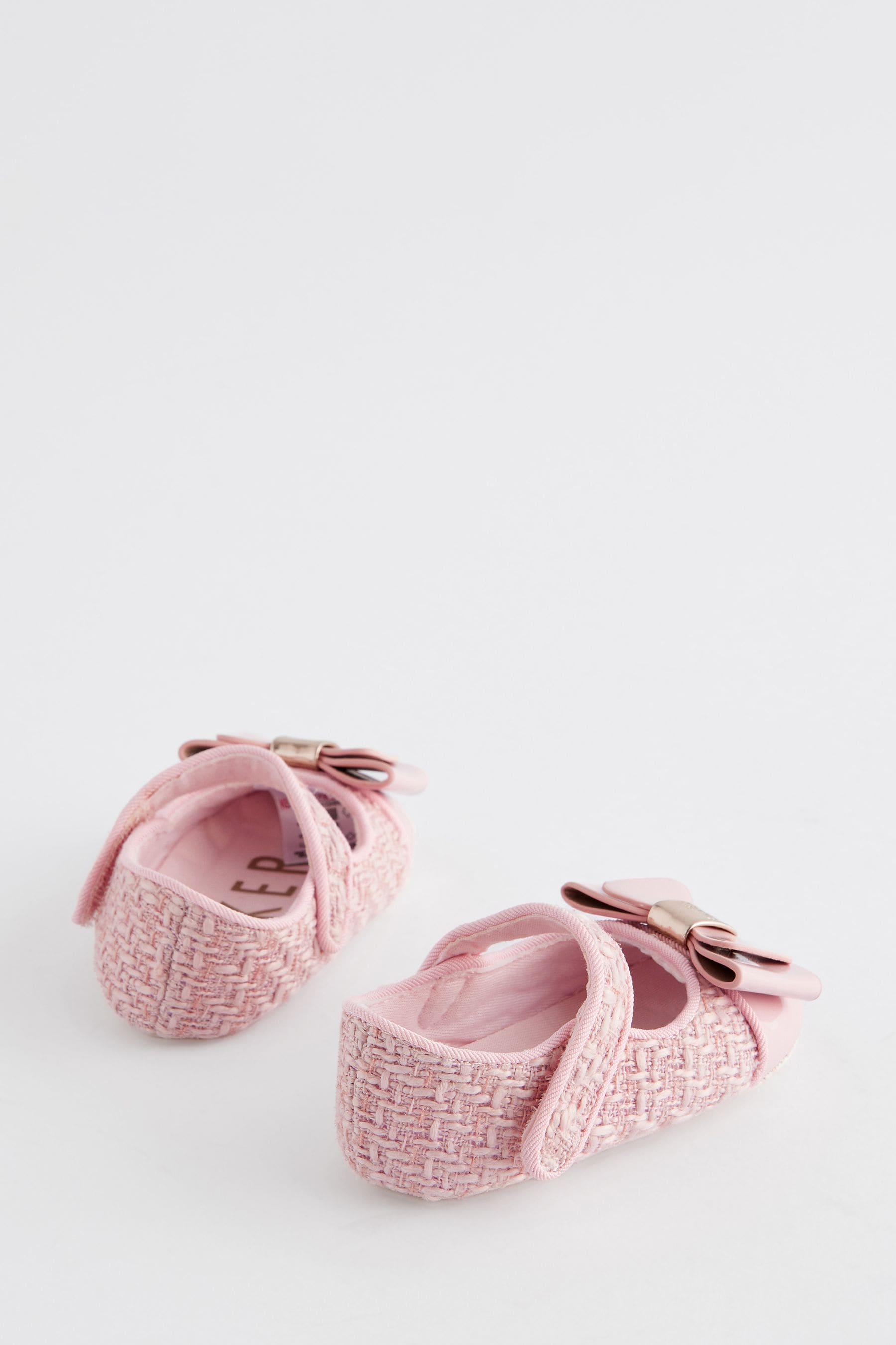 Baker by Ted Baker Baby Girls Pink Boucle Shoes