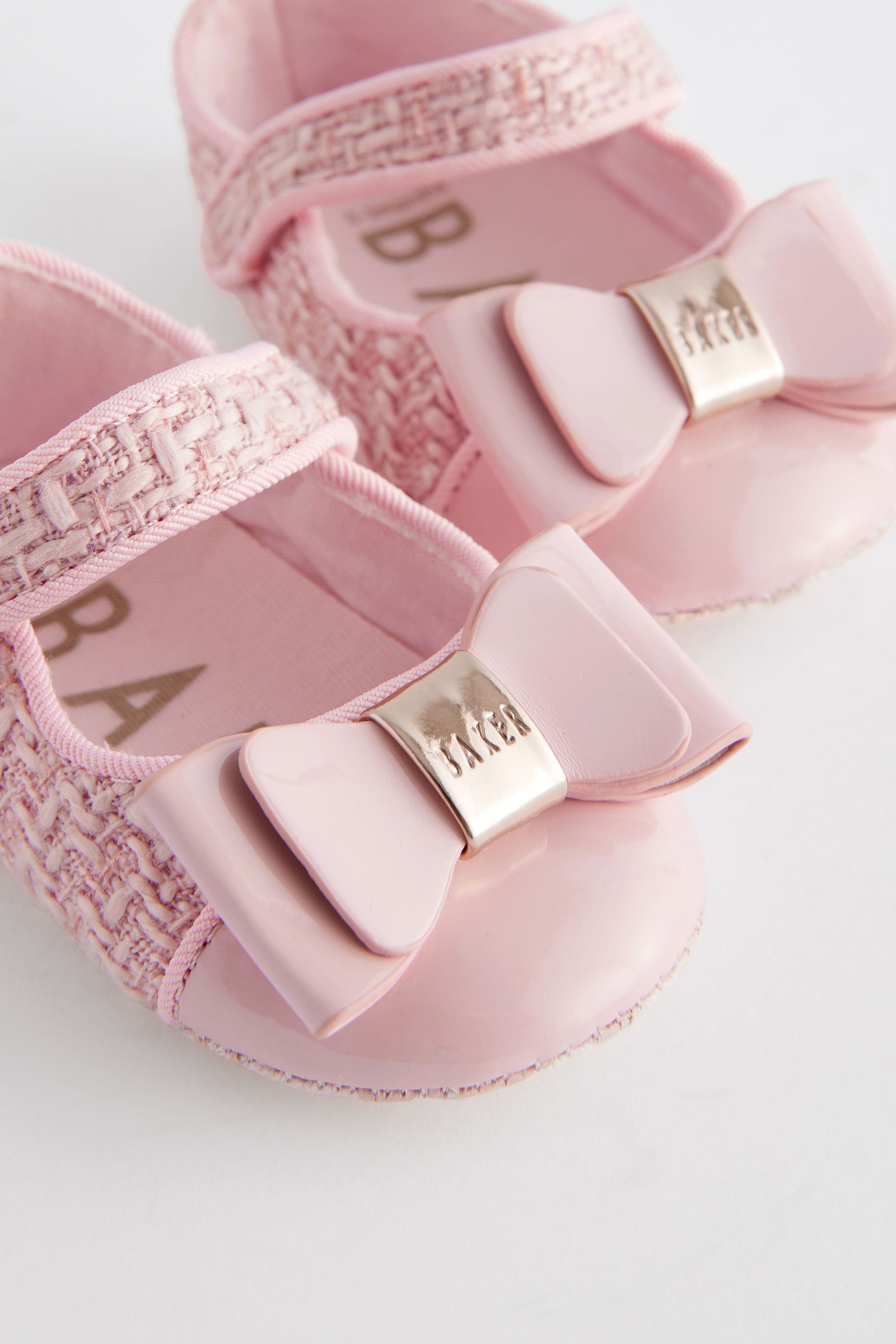 Baker by Ted Baker Baby Girls Pink Boucle Shoes