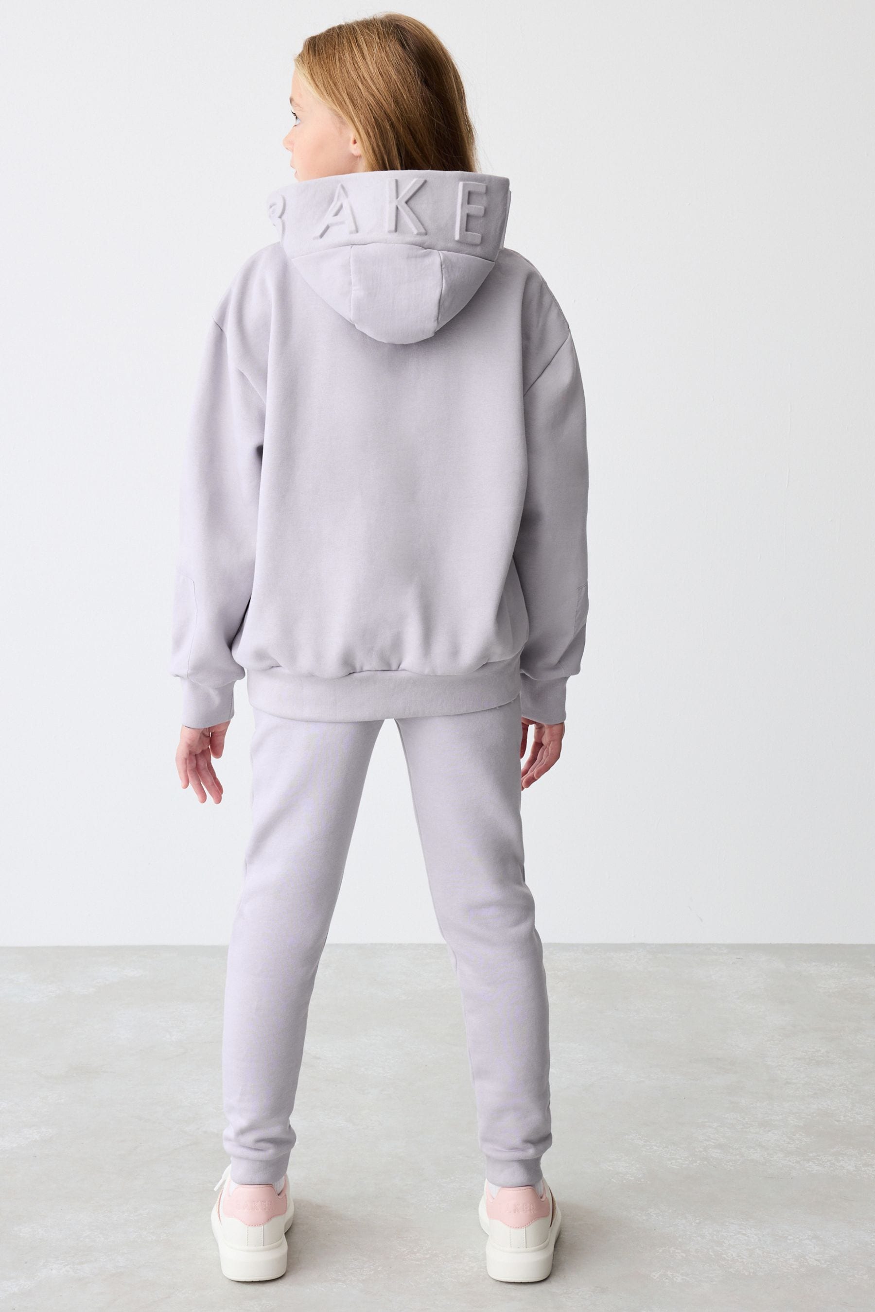 Baker by Ted Baker Lilac Panelled Hoodie and Embossed Joggers Set