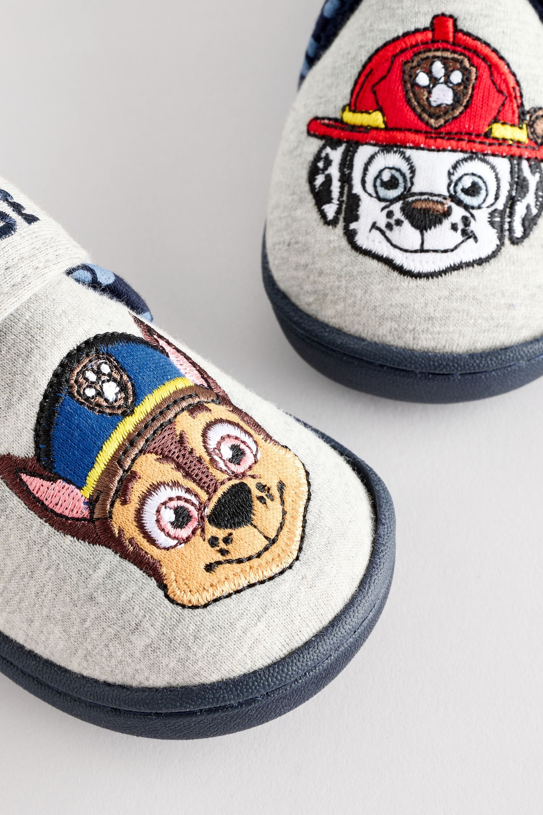 Grey Paw Patrol Touch Fastening Slippers