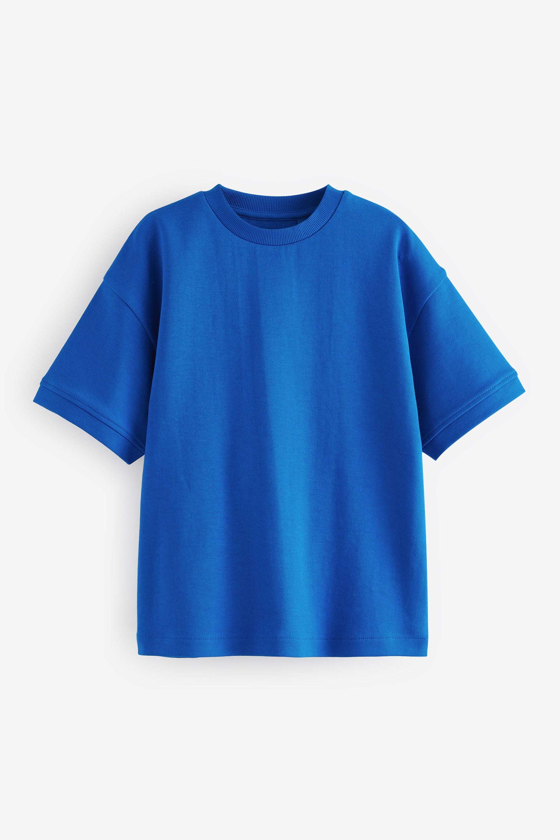 Cobalt Blue Relaxed Fit Heavyweight T-Shirt (3-16yrs)