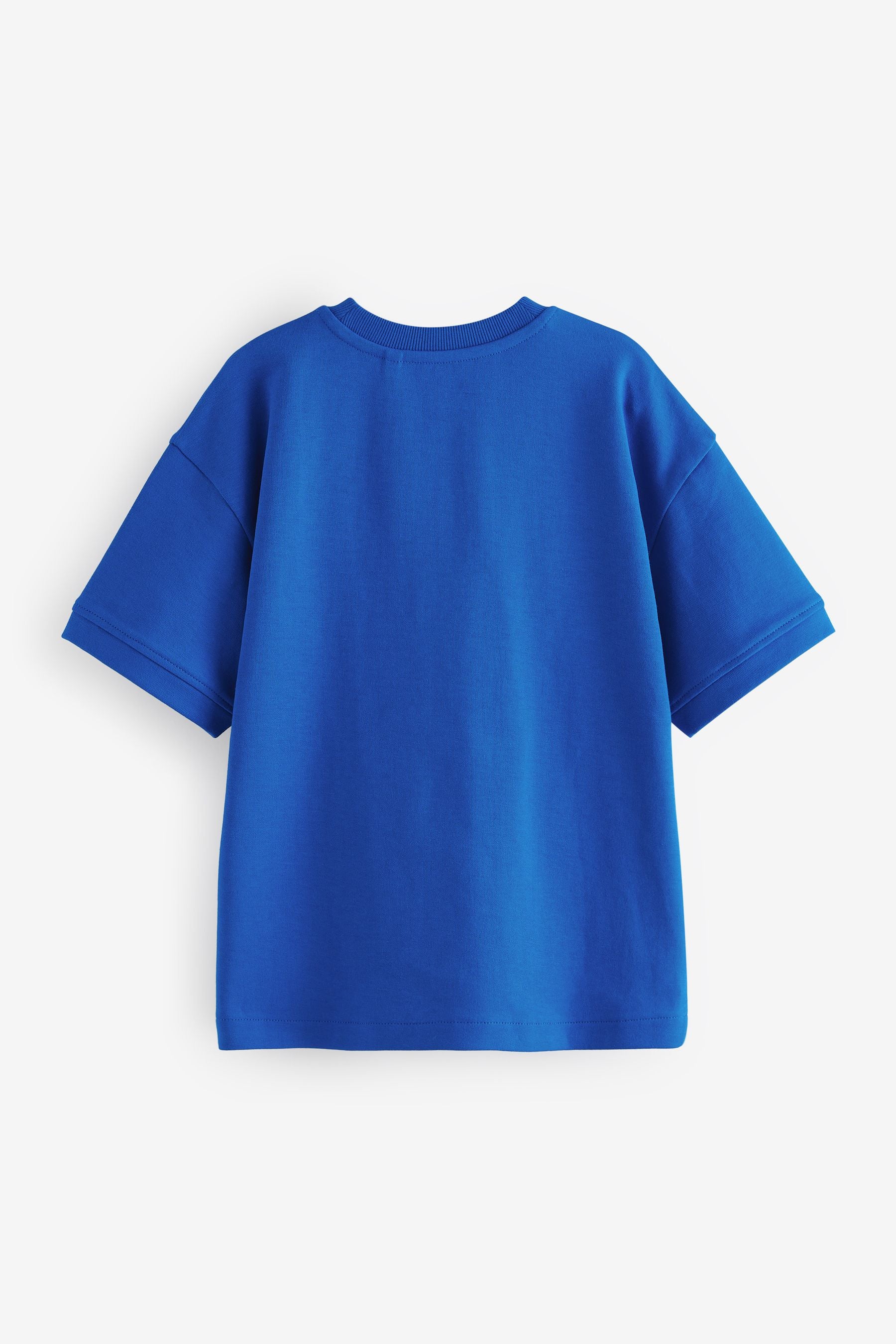 Cobalt Blue Relaxed Fit Heavyweight T-Shirt (3-16yrs)