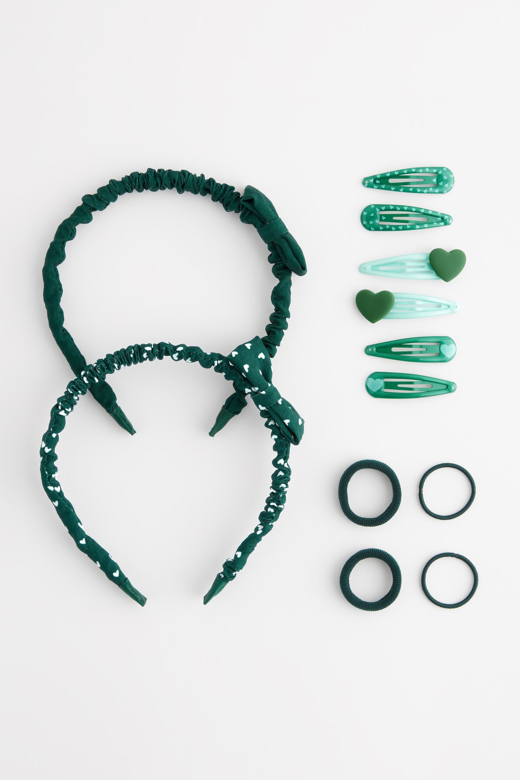 Green Back to School Hair Set