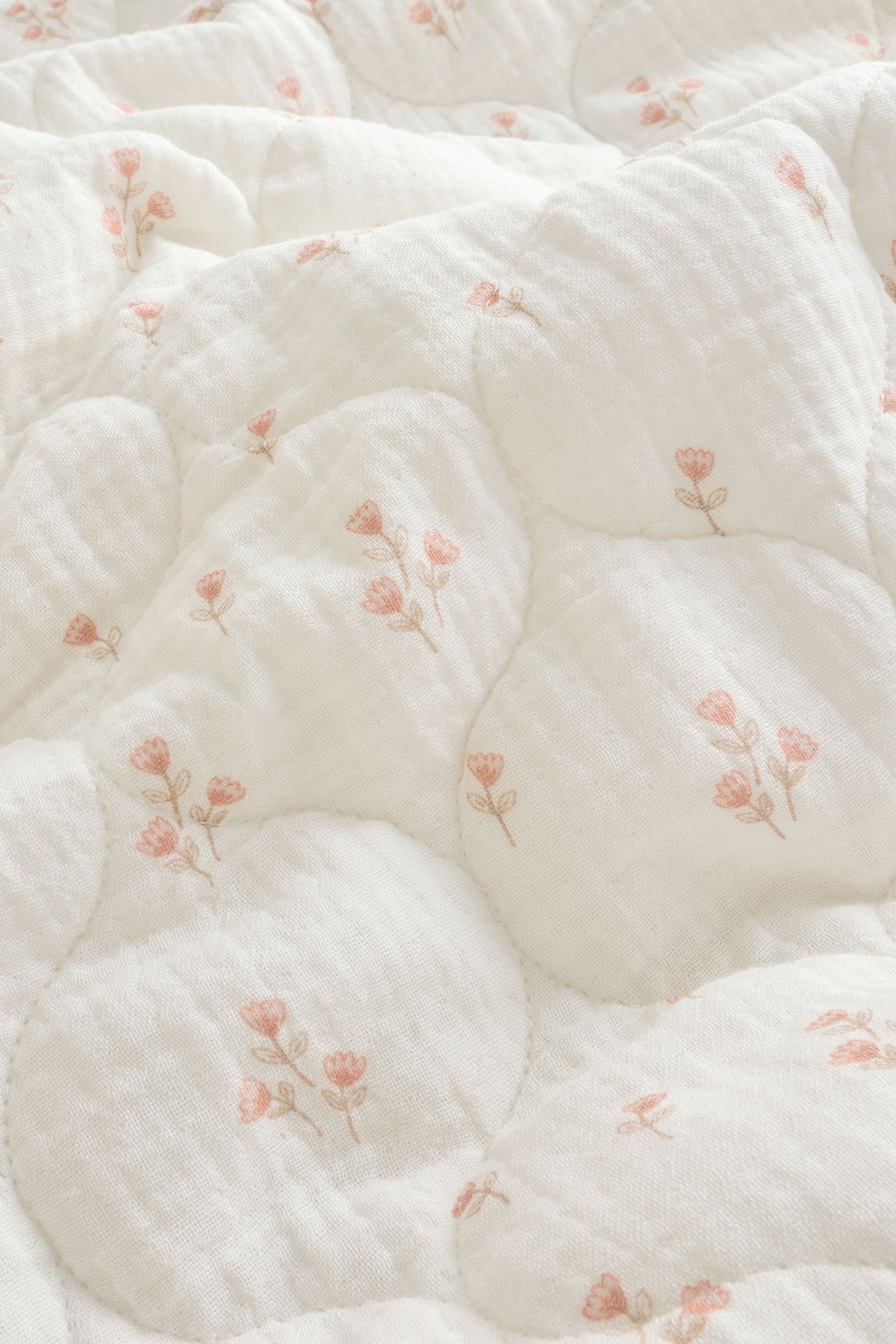 Delicate Floral Muslin Baby Fleece Blanket