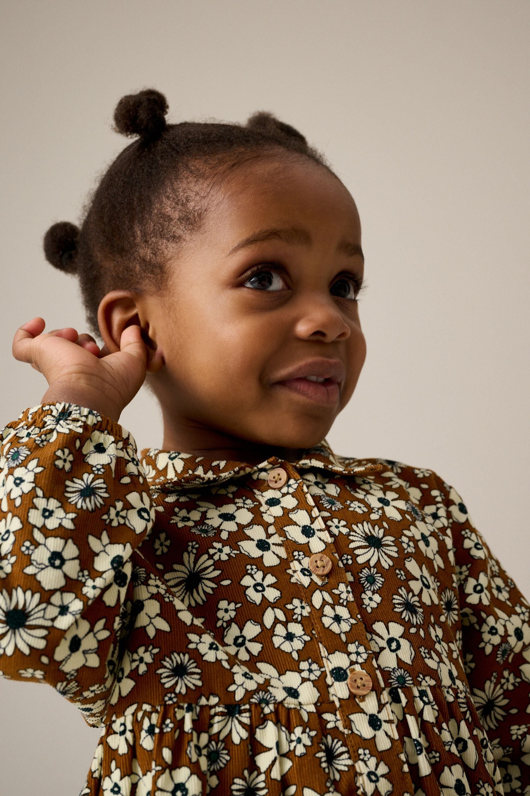 Orange Tiered 100% Cotton Shirt Dress (3mths-8yrs)