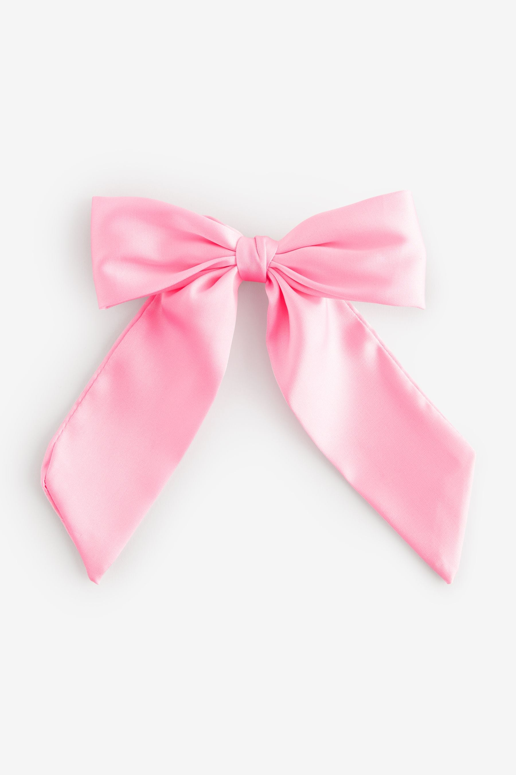 Pink Long Bow Clip