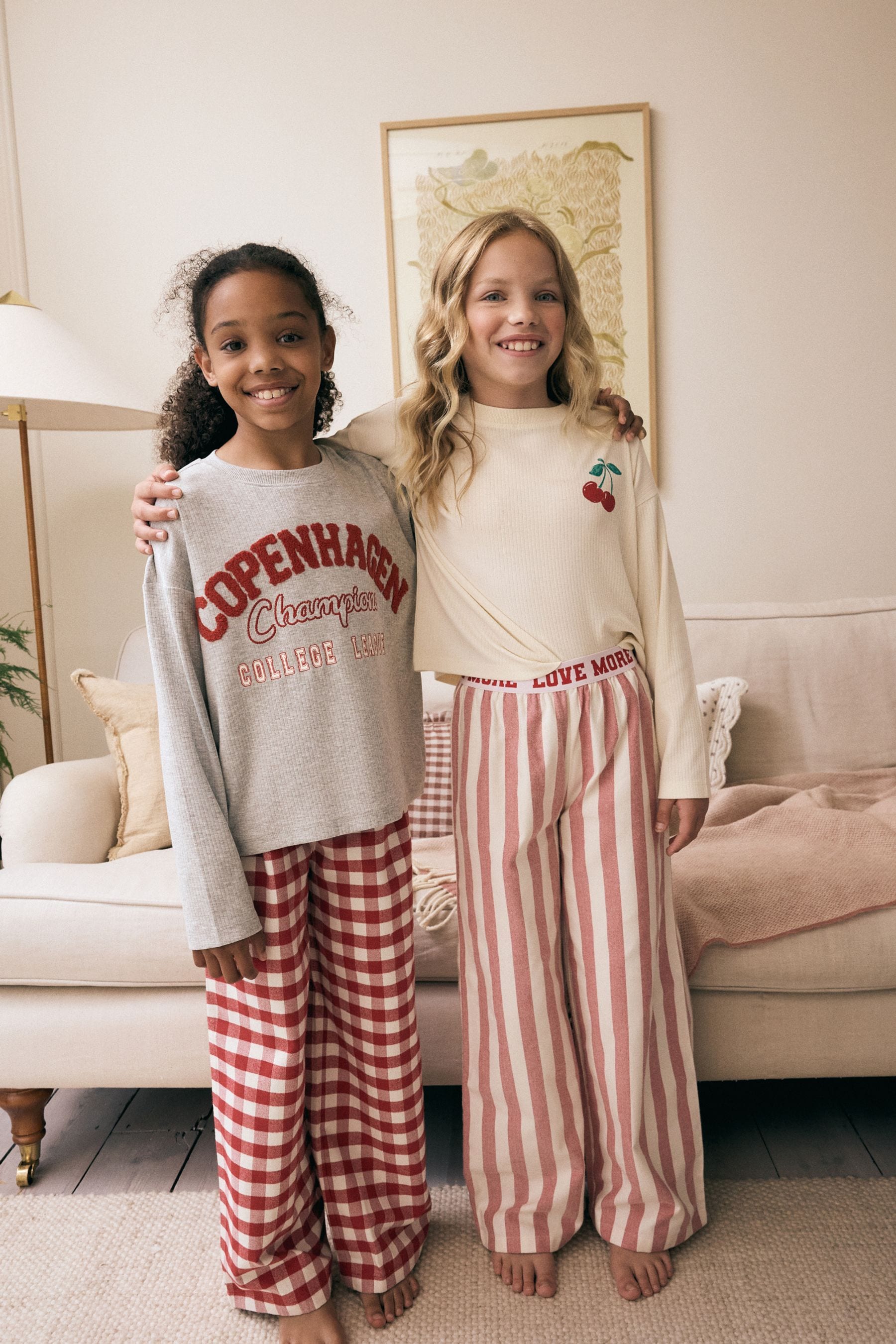 Red Copenhagen Cotton Woven Stripe Pyjamas 2 Pack (3-16yrs)