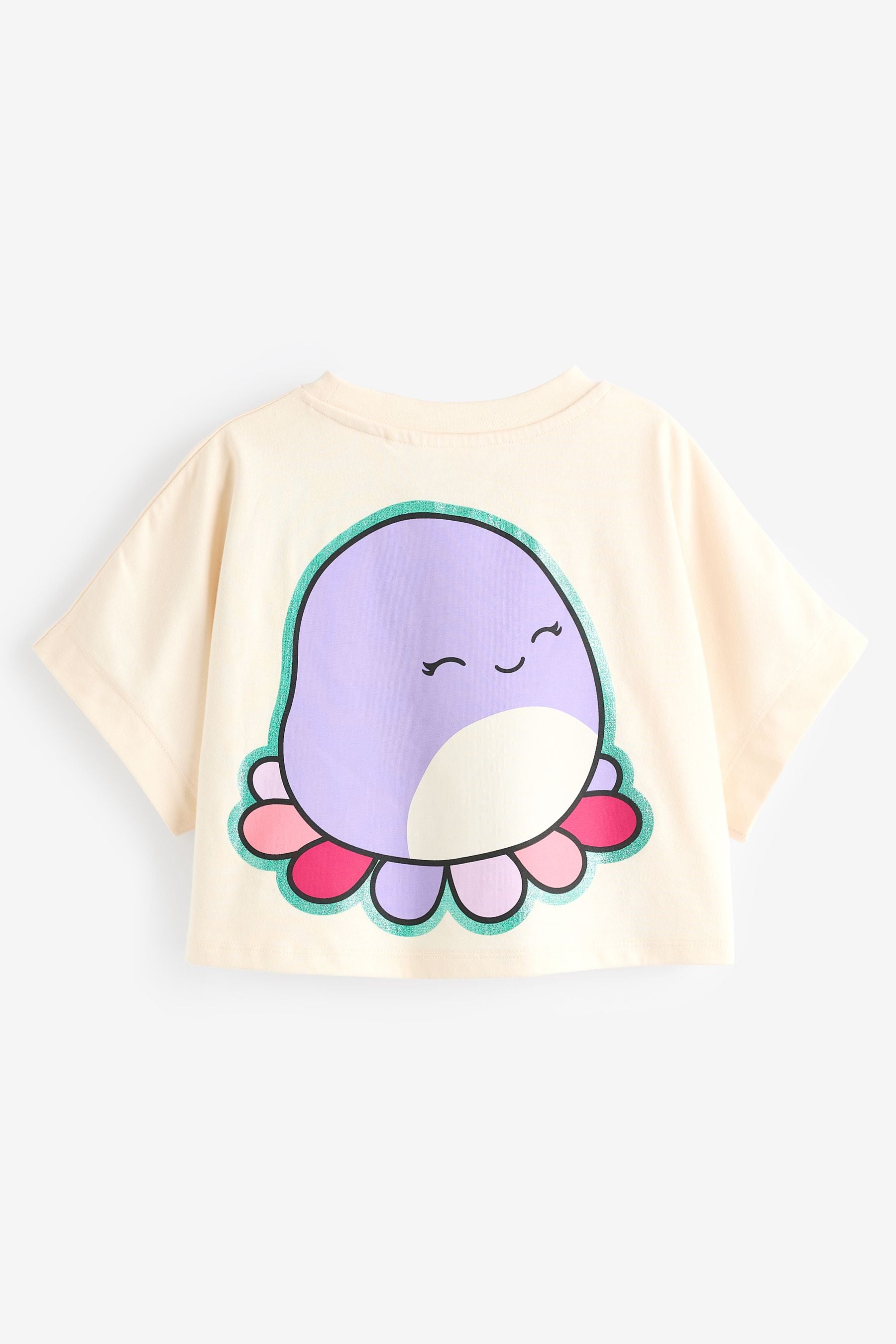 Ecru White Squishmallows Boxy T-Shirt (5-12yrs)