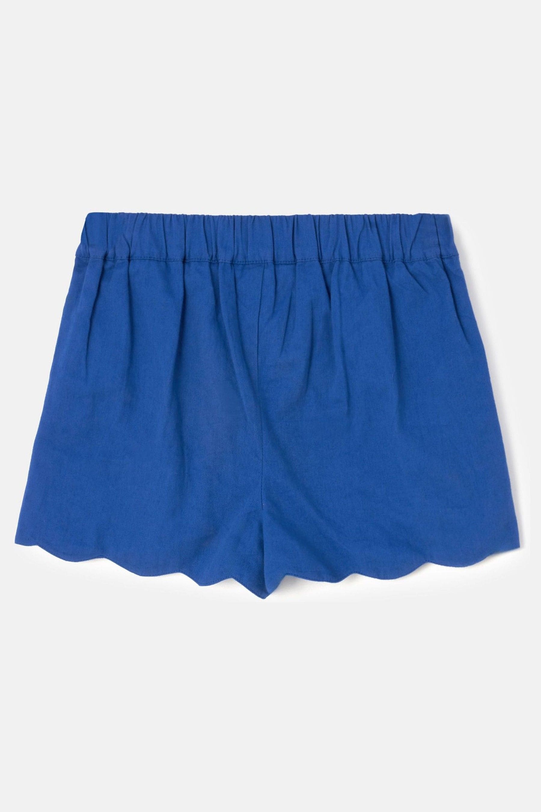 Blue Angel & Rocket Lacey Scallop Hem Shorts