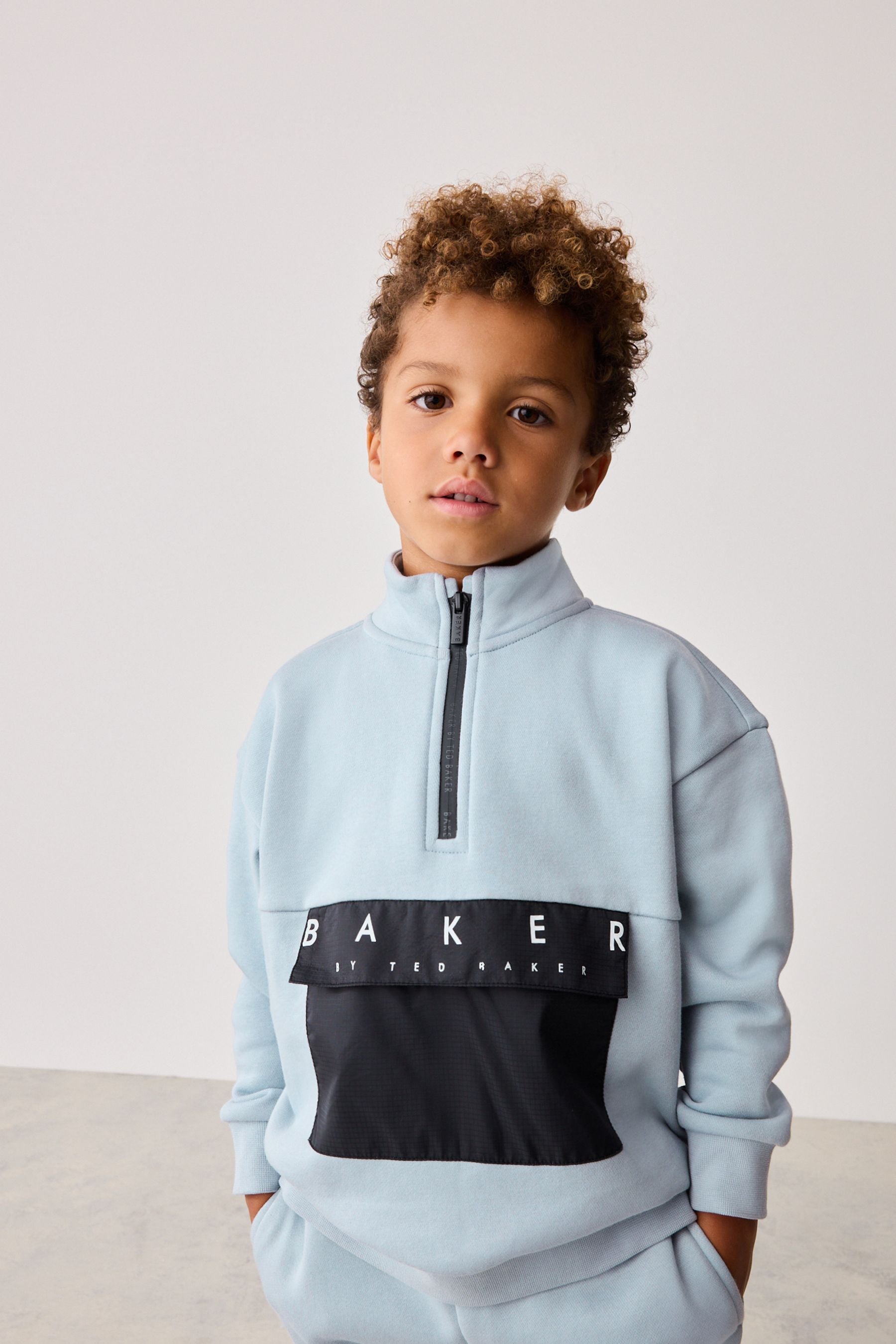 Baker by Ted Baker Funnel Zip Neck Sweatshirt and Joggers Set