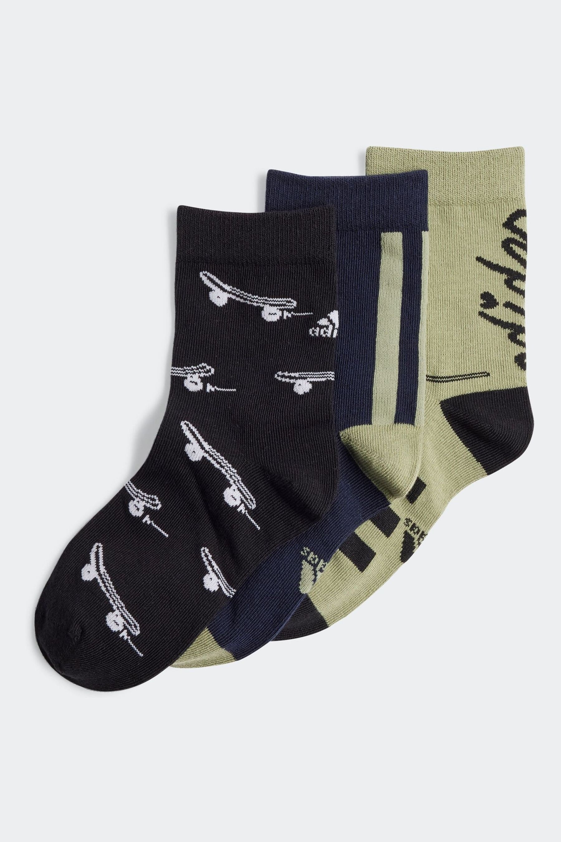 adidas Green/Black Crew Socks