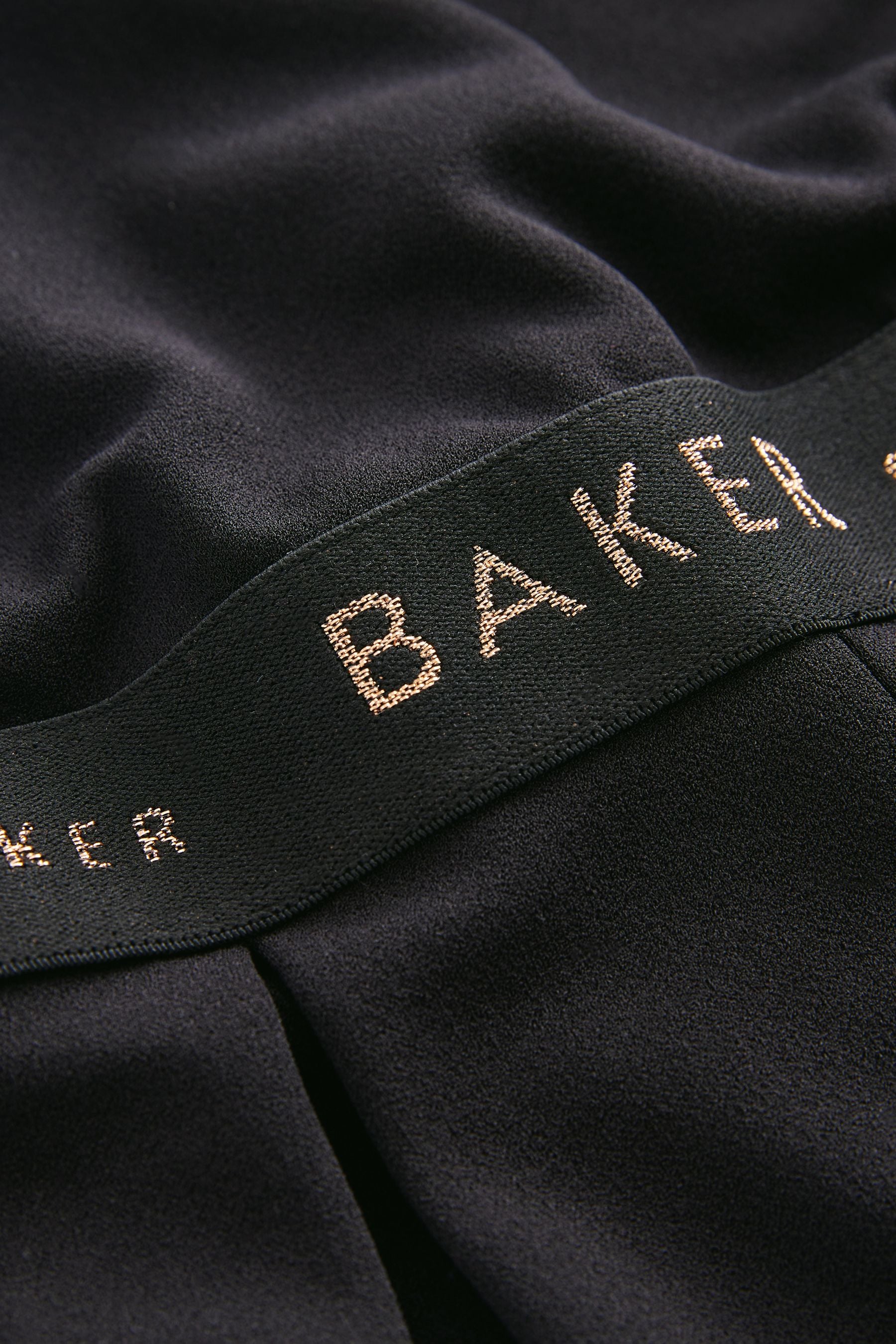 Baker by Ted Baker Organza Bow Detail Black Jumpsuit