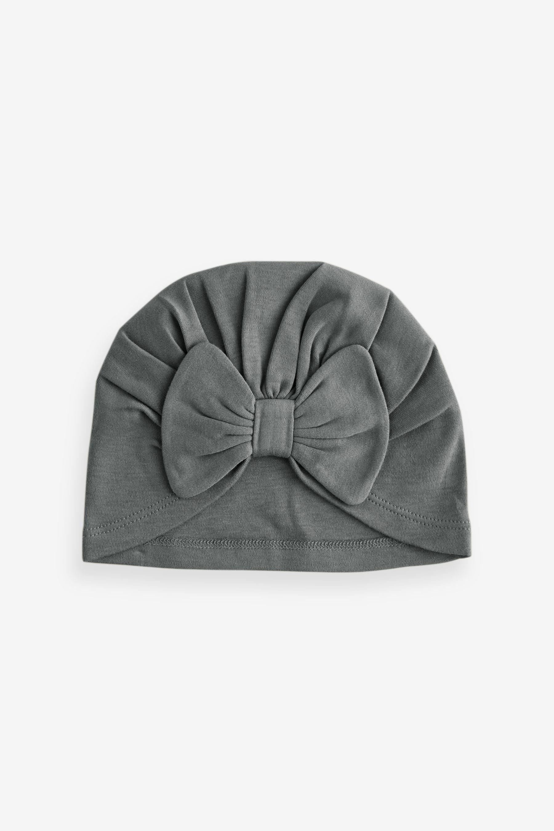 Monochrome Baby Bow Turban Hats 2 Pack (0mths-2yrs)