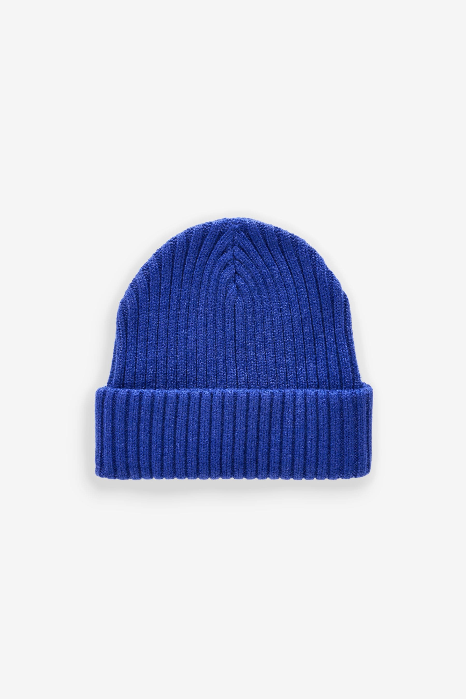 Cobalt Blue Rib Beanie Hat (1-16yrs)