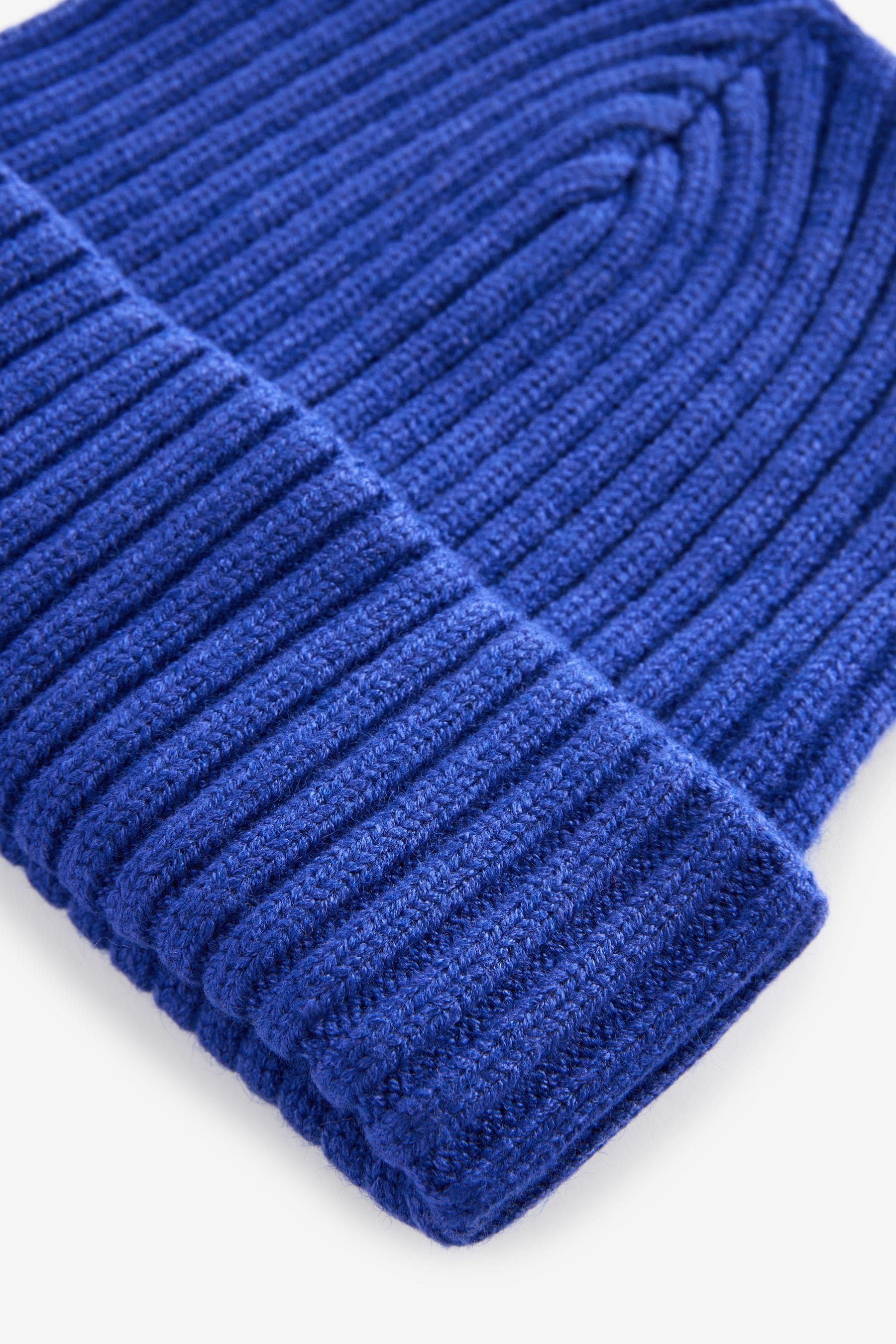 Cobalt Blue Rib Beanie Hat (1-16yrs)