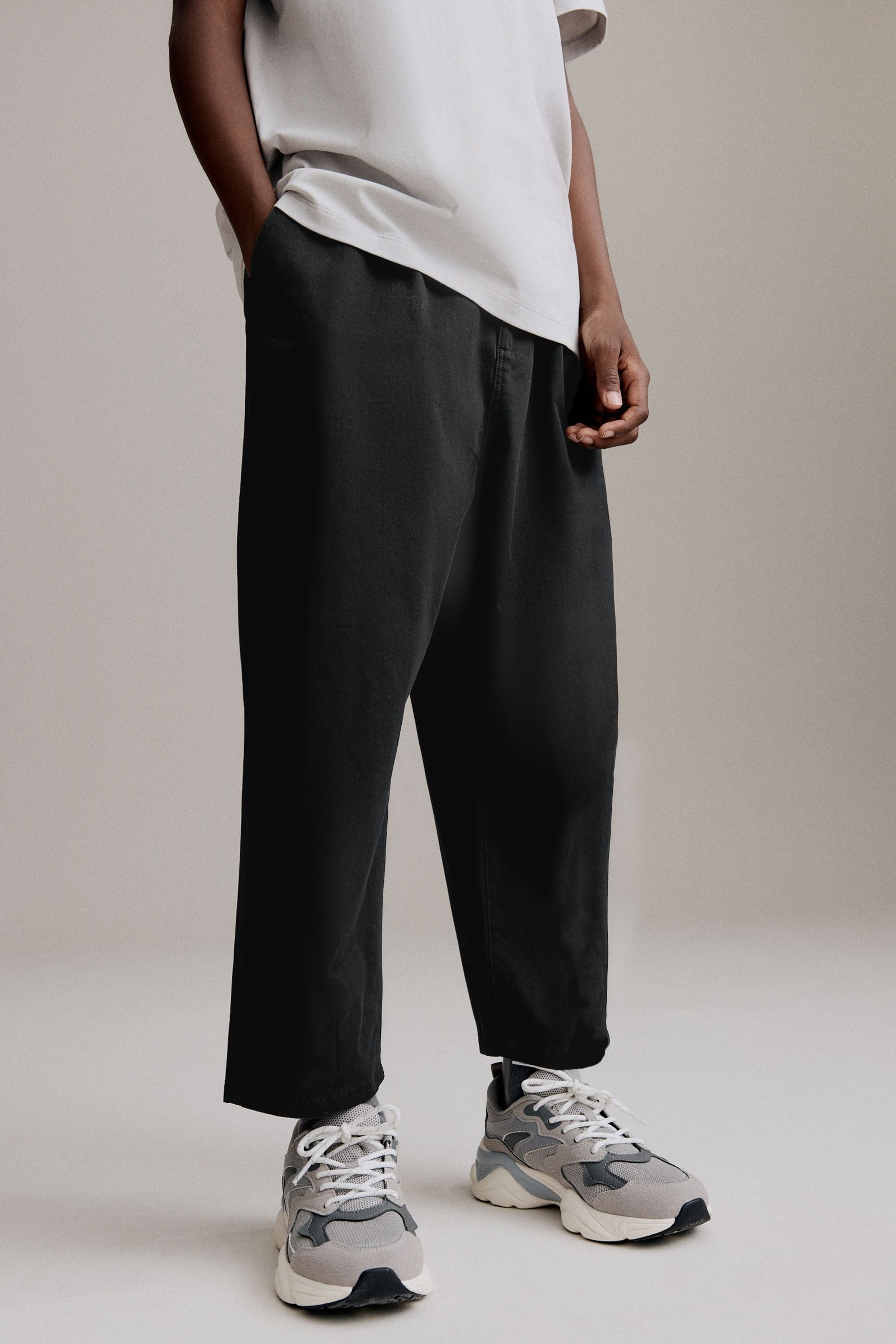 Black Balloon Fit Trousers (3-16yrs)