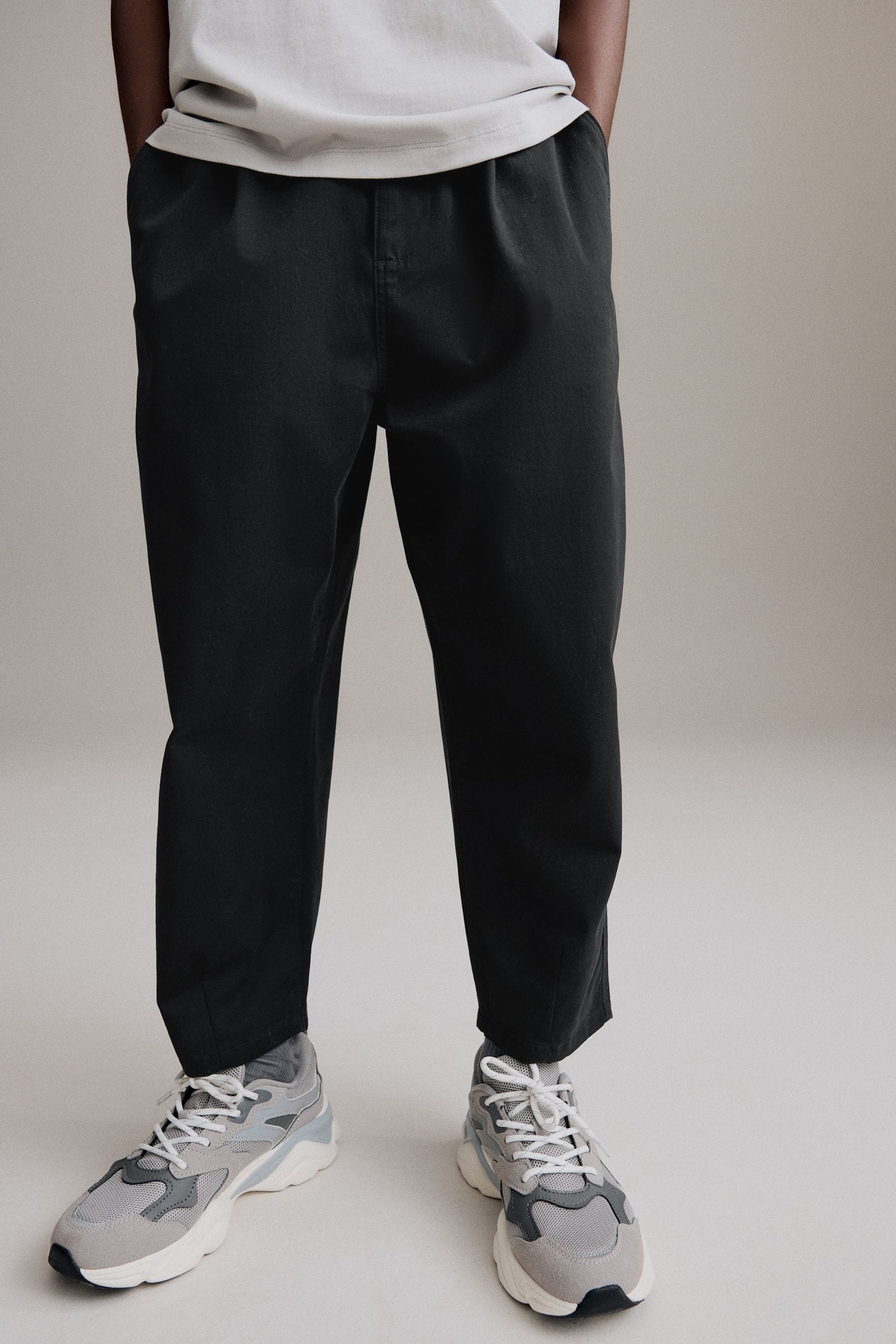 Black Balloon Fit Trousers (3-16yrs)